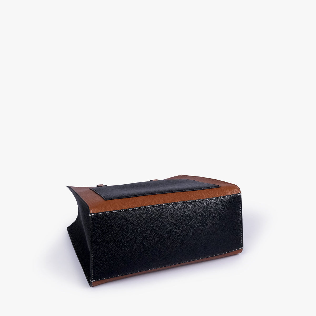 Base of Espresso color blocking tote