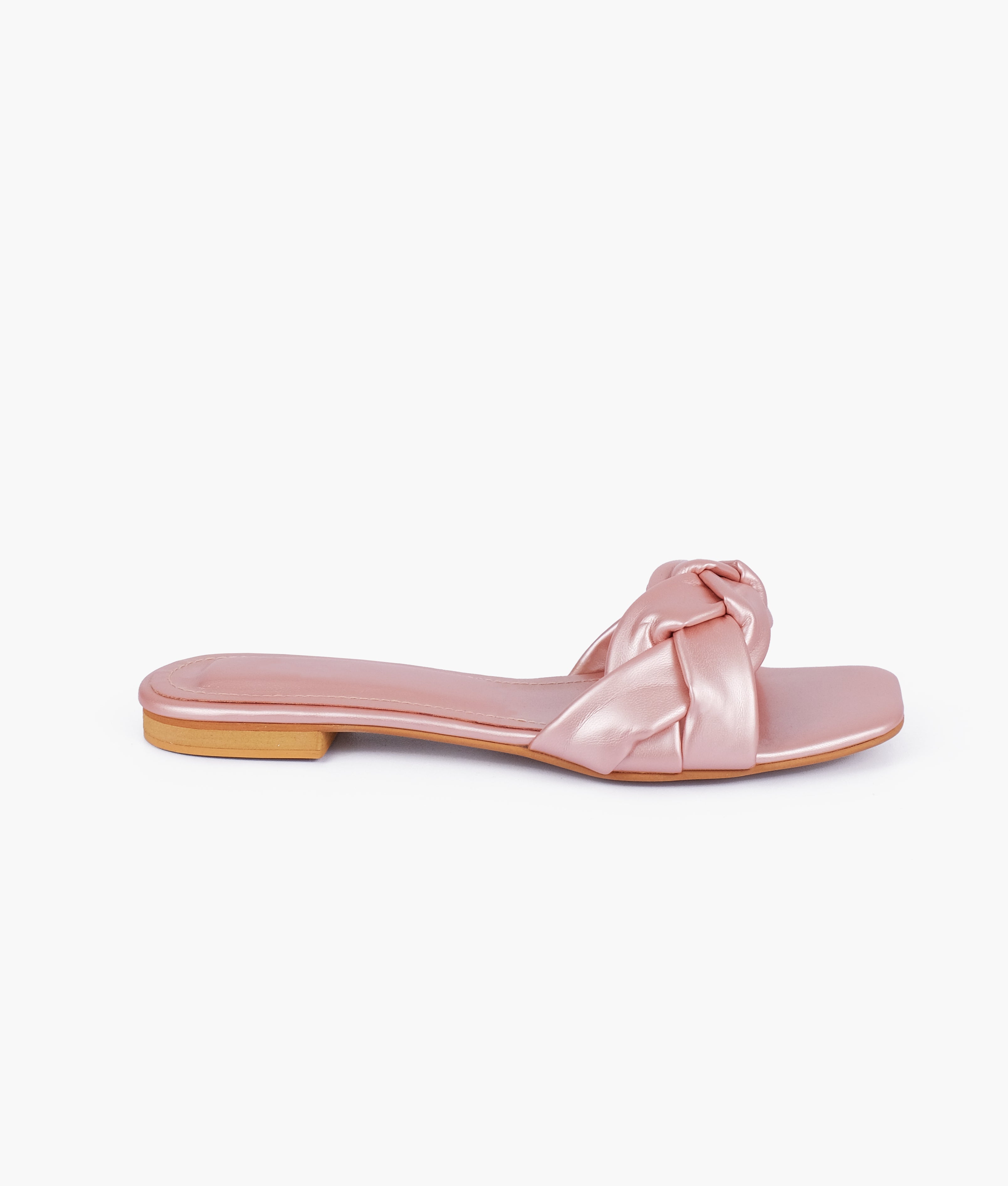 Formal pink slip-on