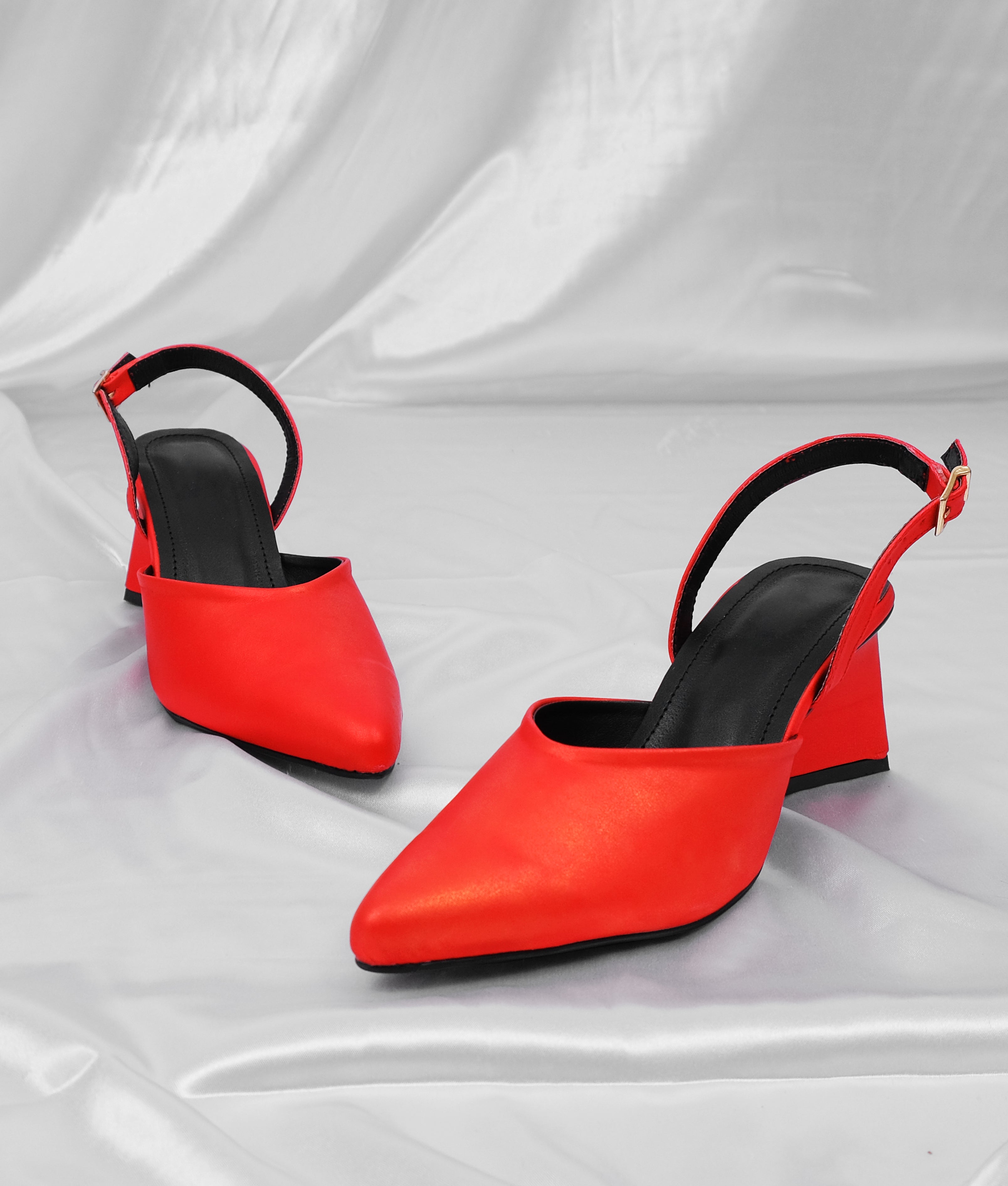 Formal red slingback