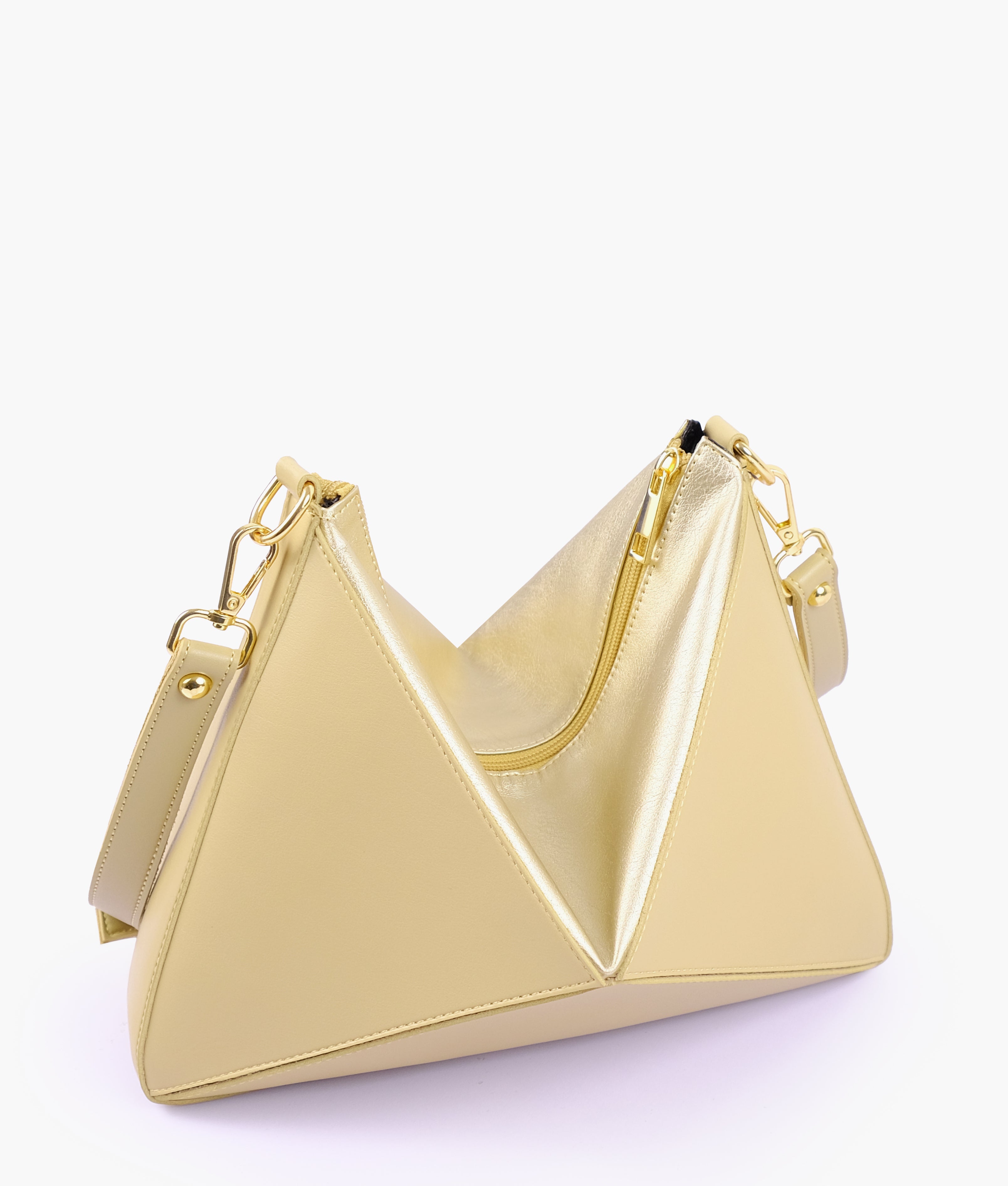 Golden triangle flex bag