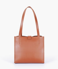 Brown mini tote bag