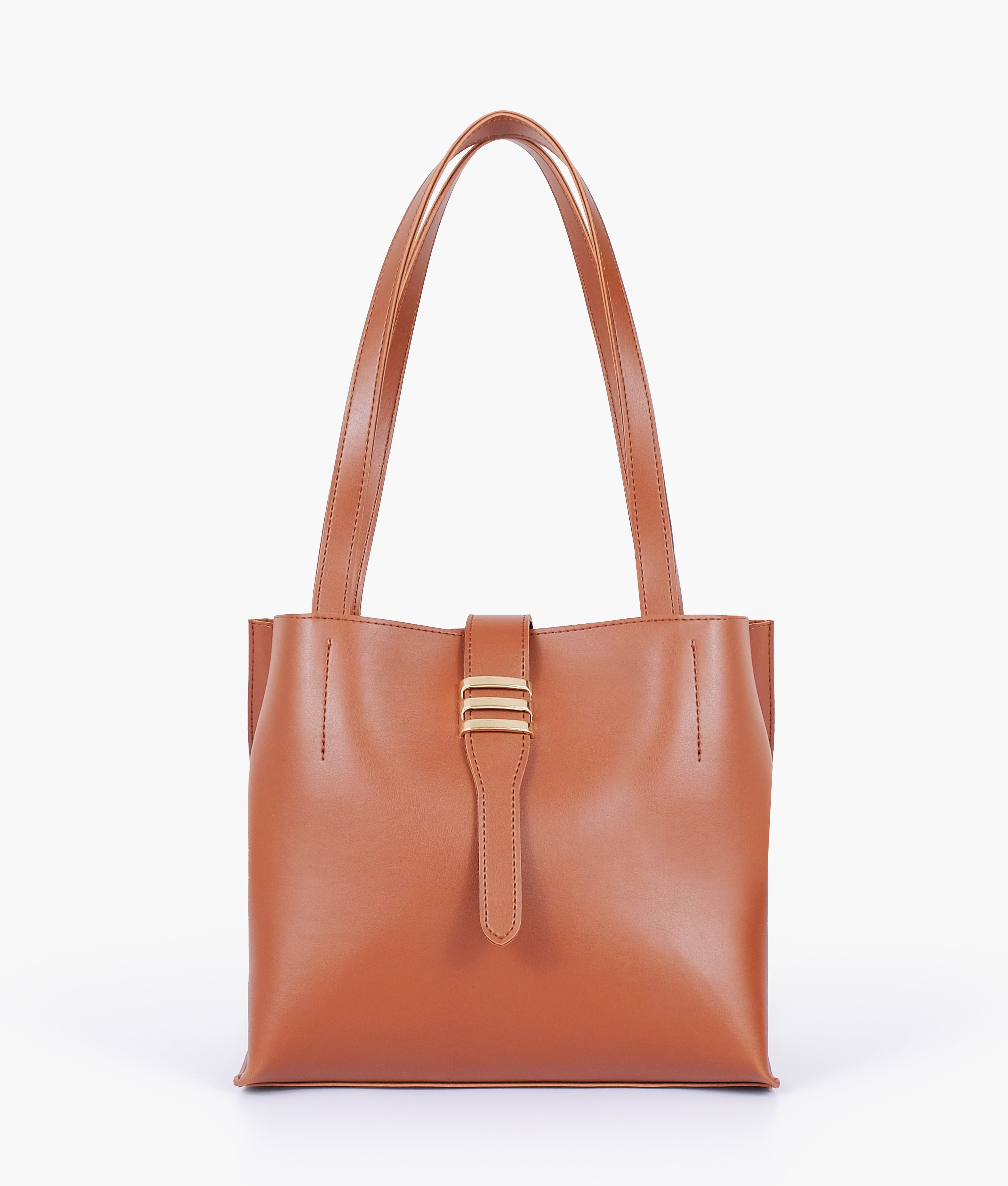 Brown mini tote bag