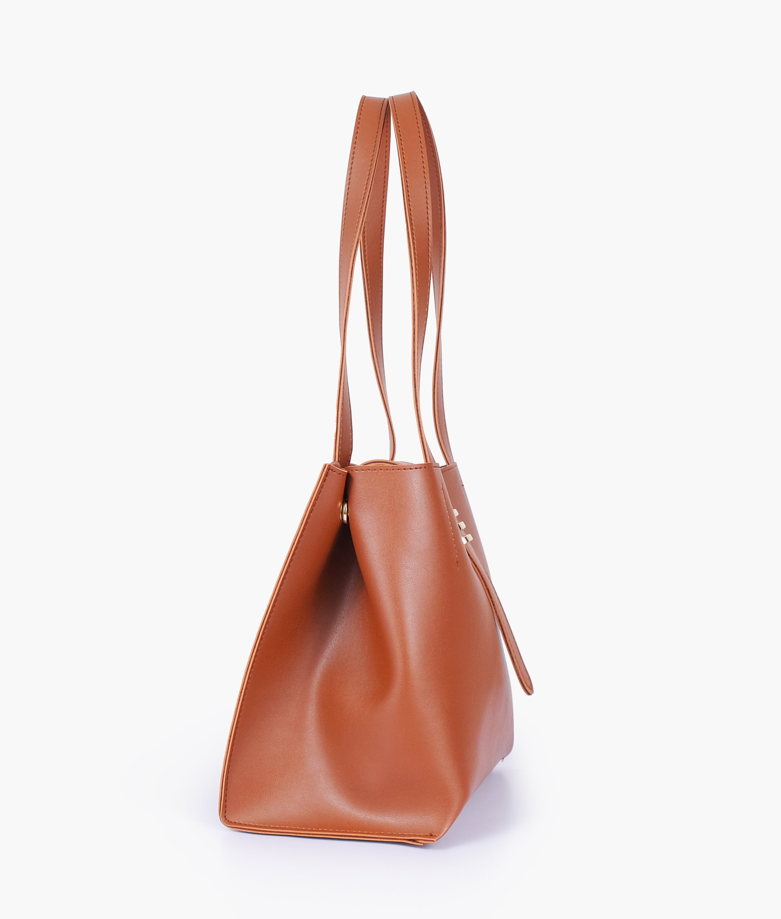 Brown mini tote bag