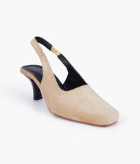 Lux ivory slingback