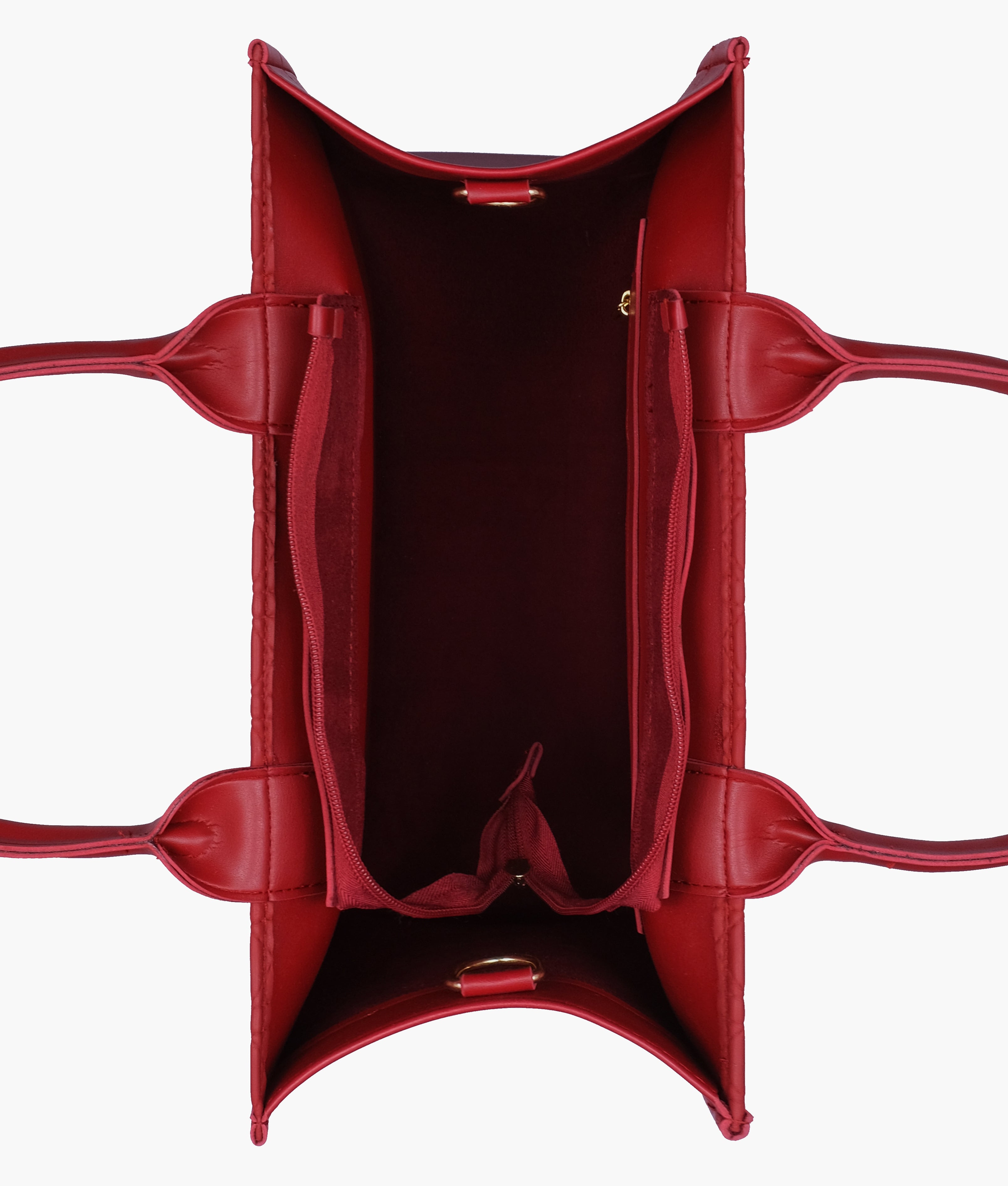 Maroon box tote bag