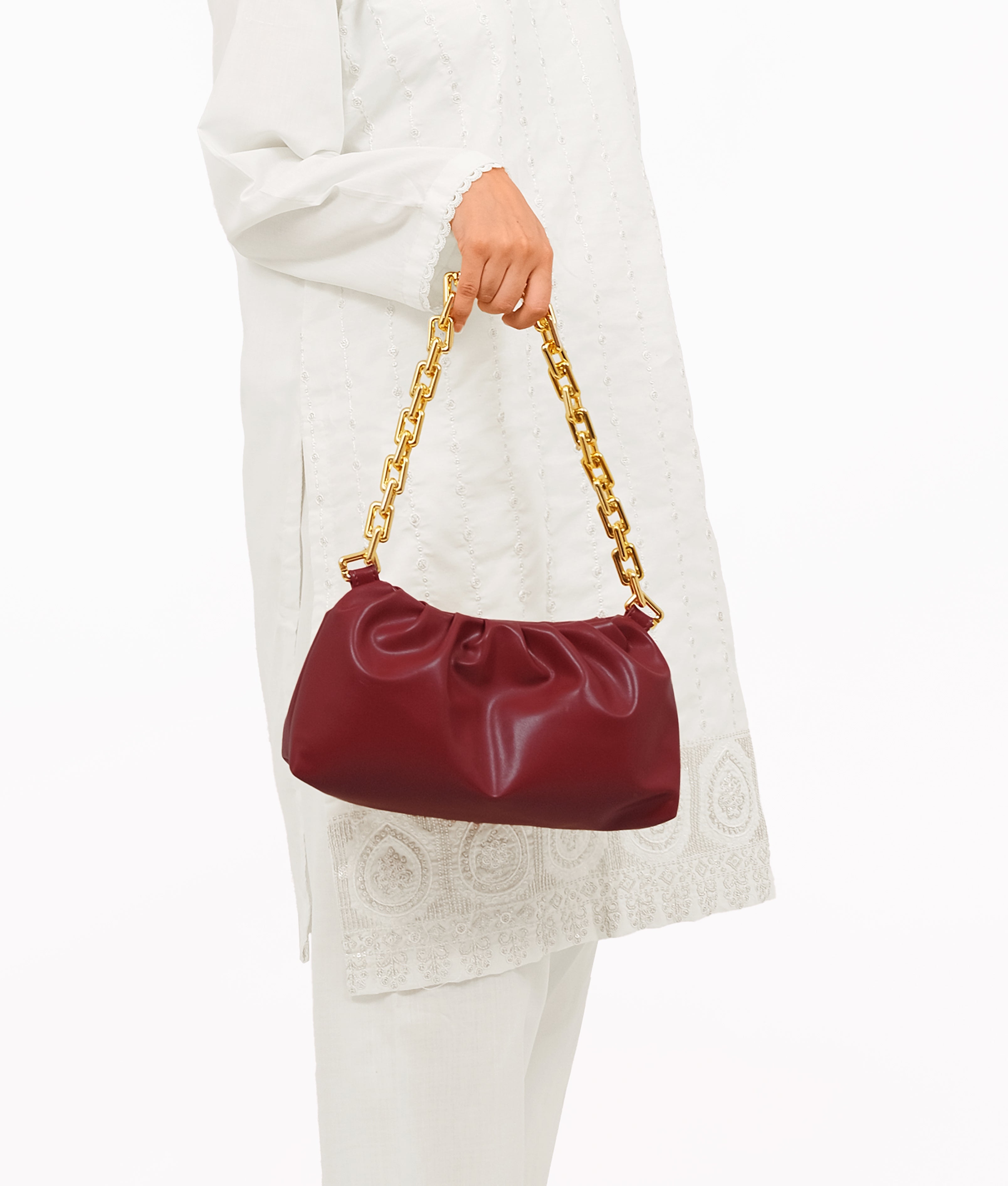 Maroon cloud bag