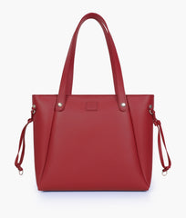 Maroon minimalist tote