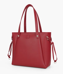 Maroon minimalist tote