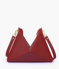 Maroon triangle flex bag