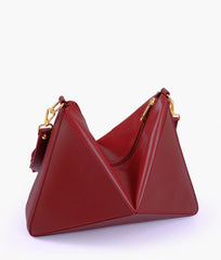 Maroon triangle flex bag