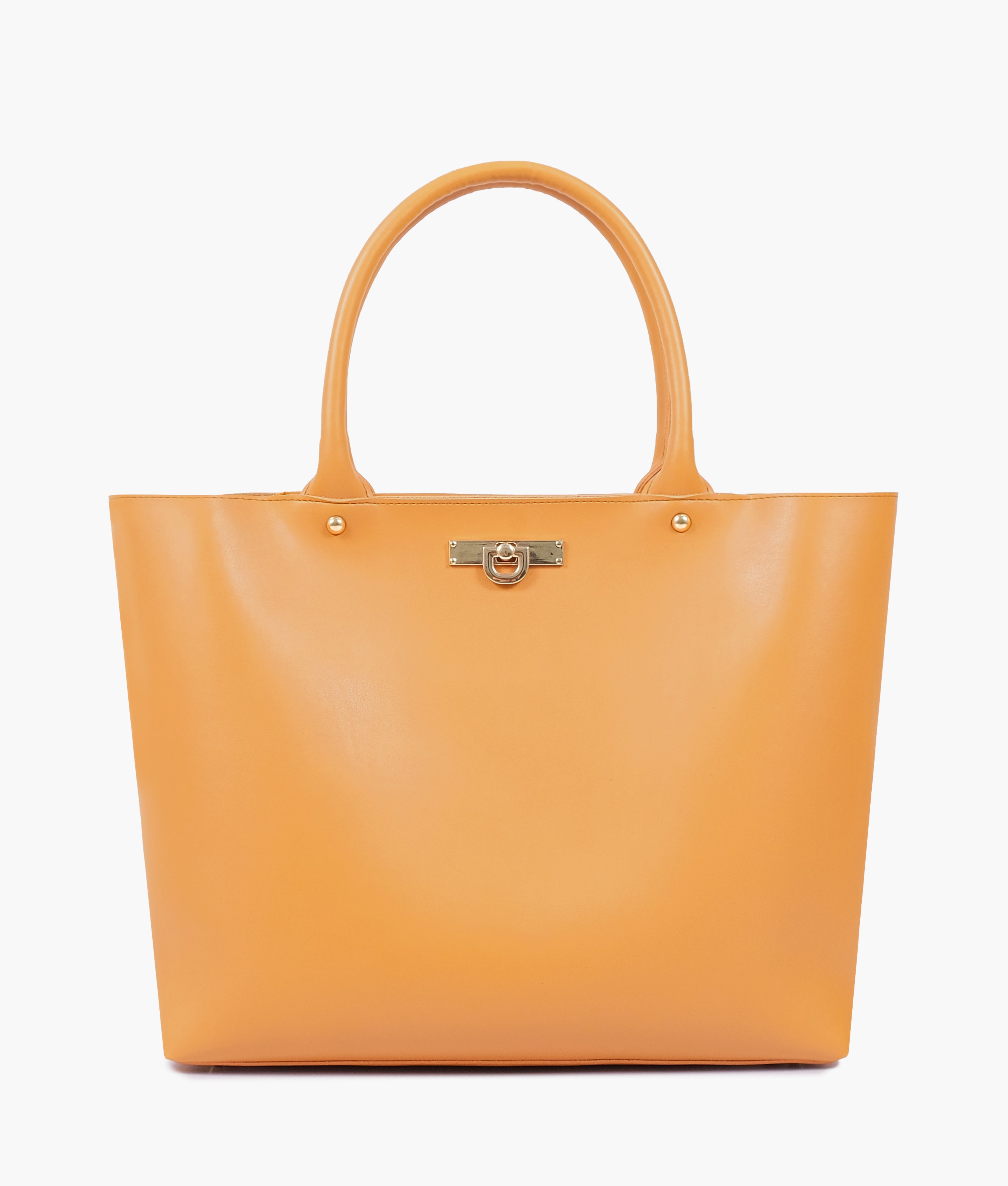 Mustard zipper tote bag