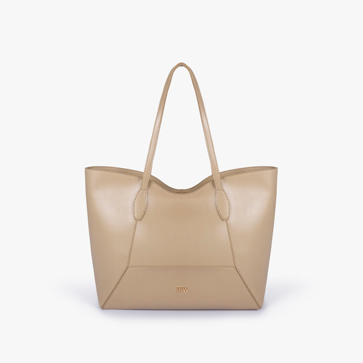 Front view of Off-white Arc tote bag