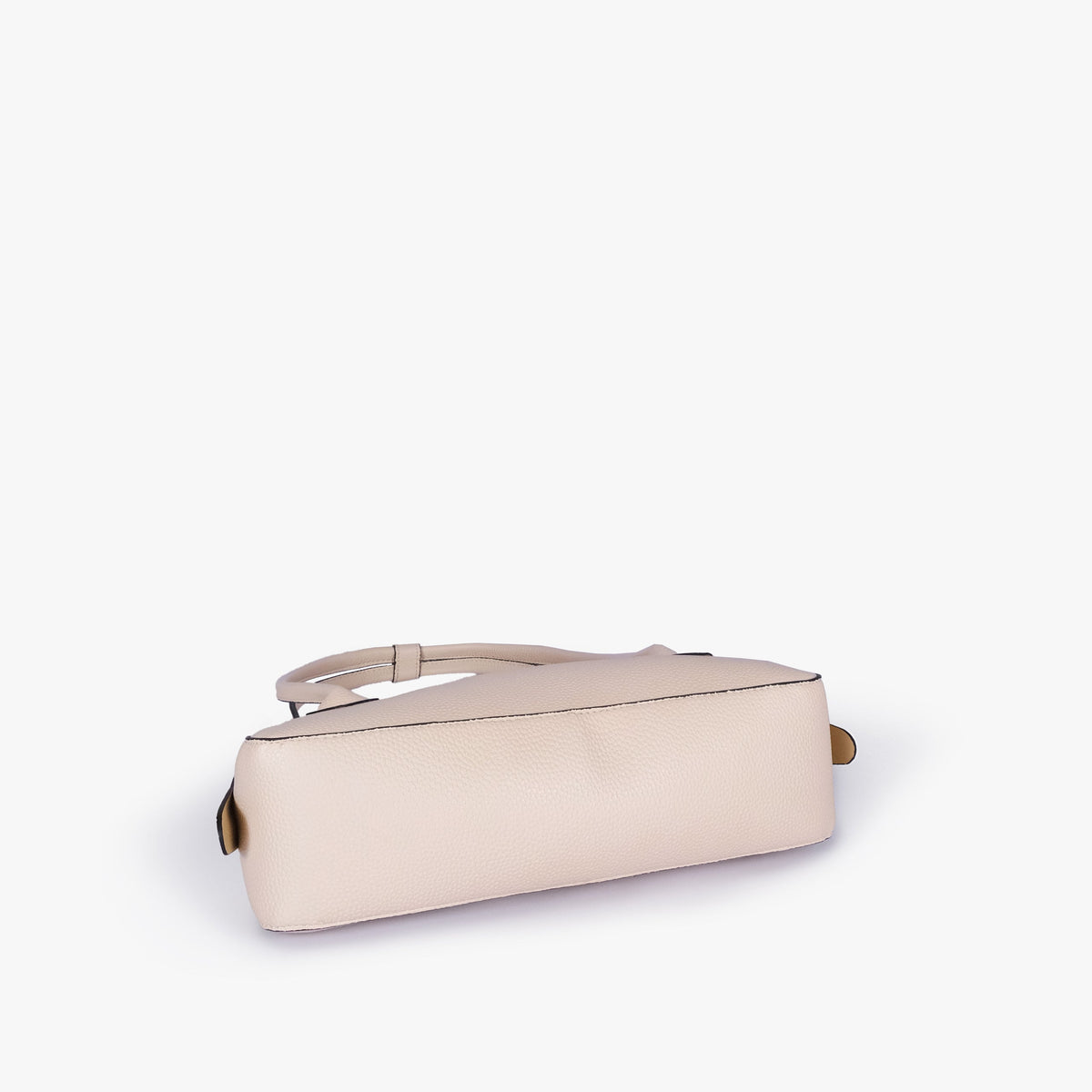 Base of off-white east-west baguette bag