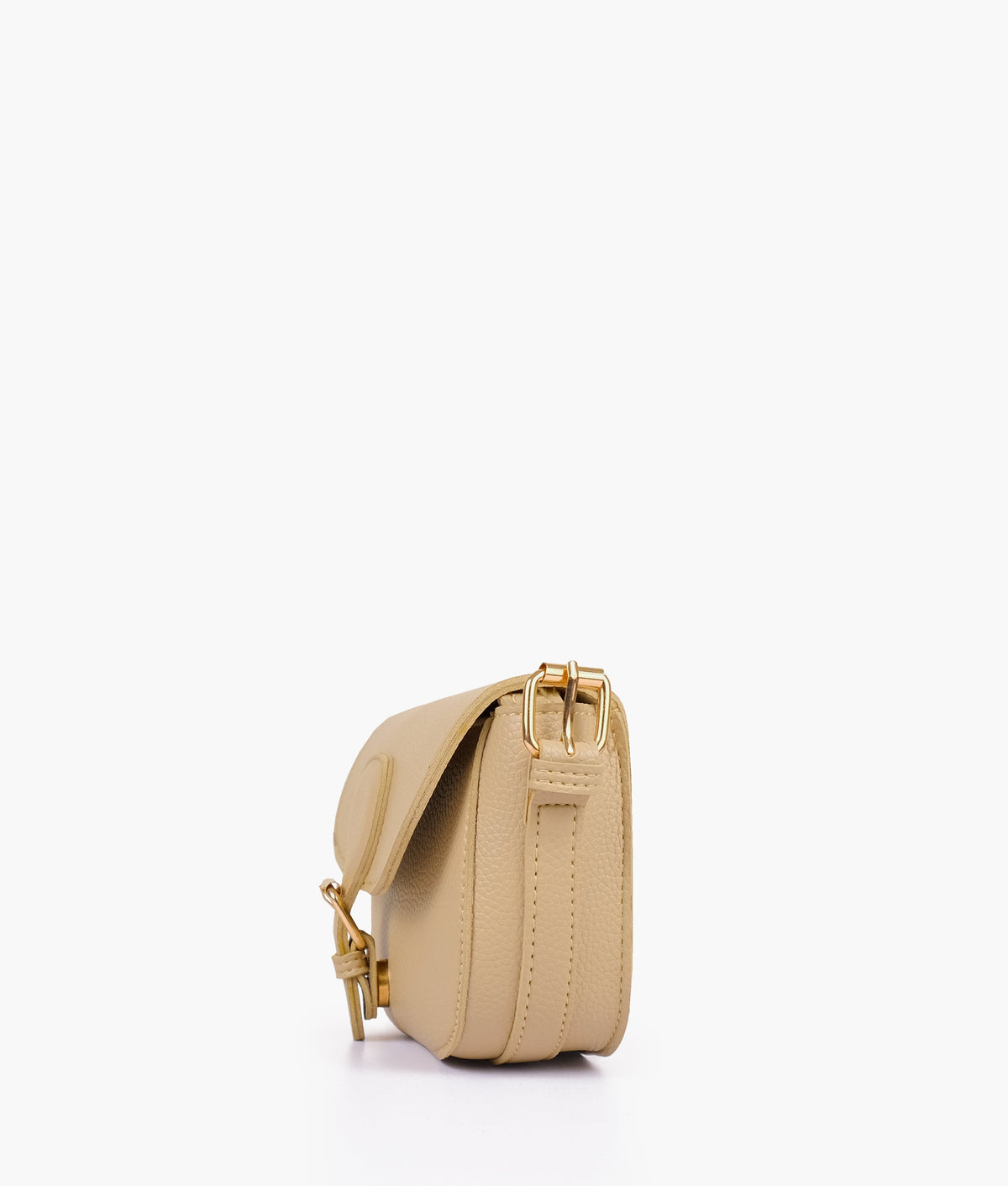 Side profile of Off-white east-west shoulder bag