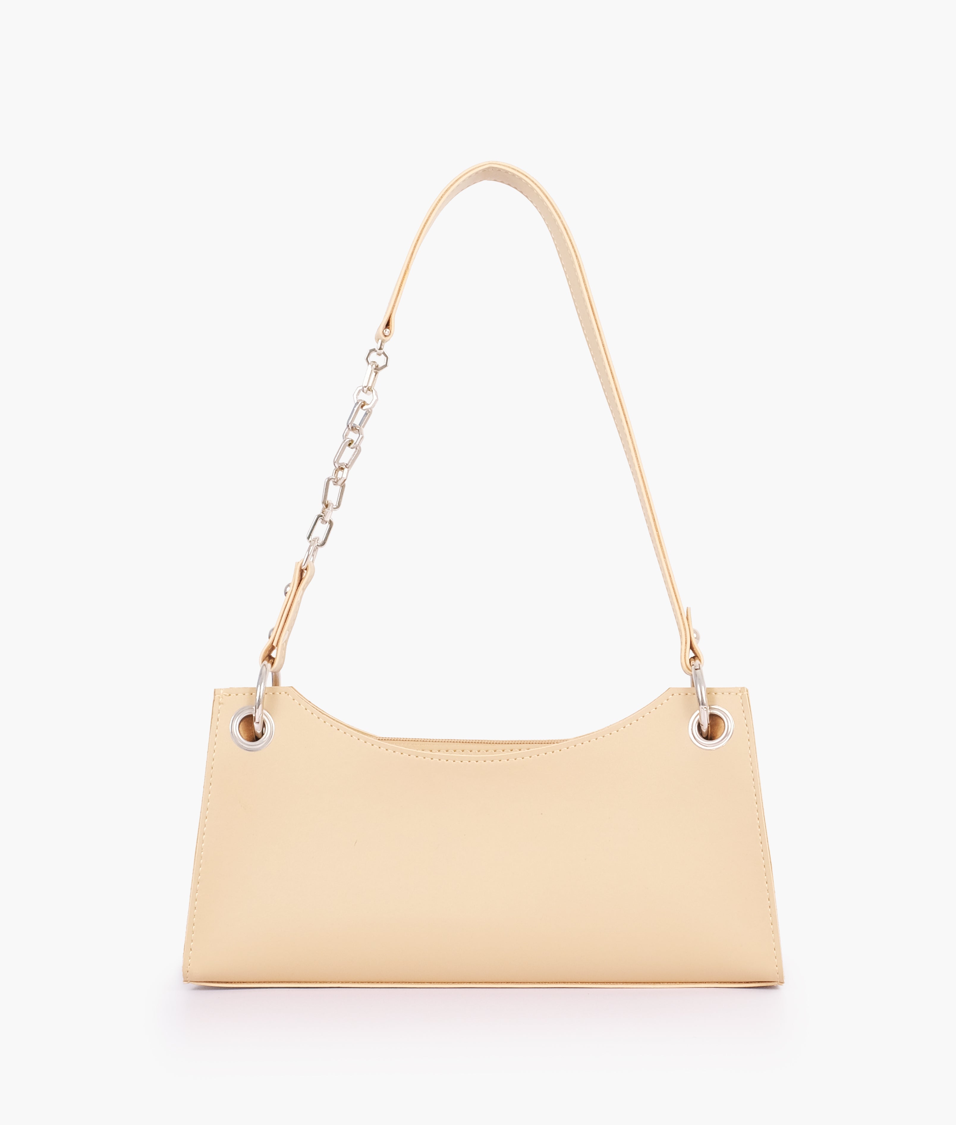 Off-white elongated chain handle purse