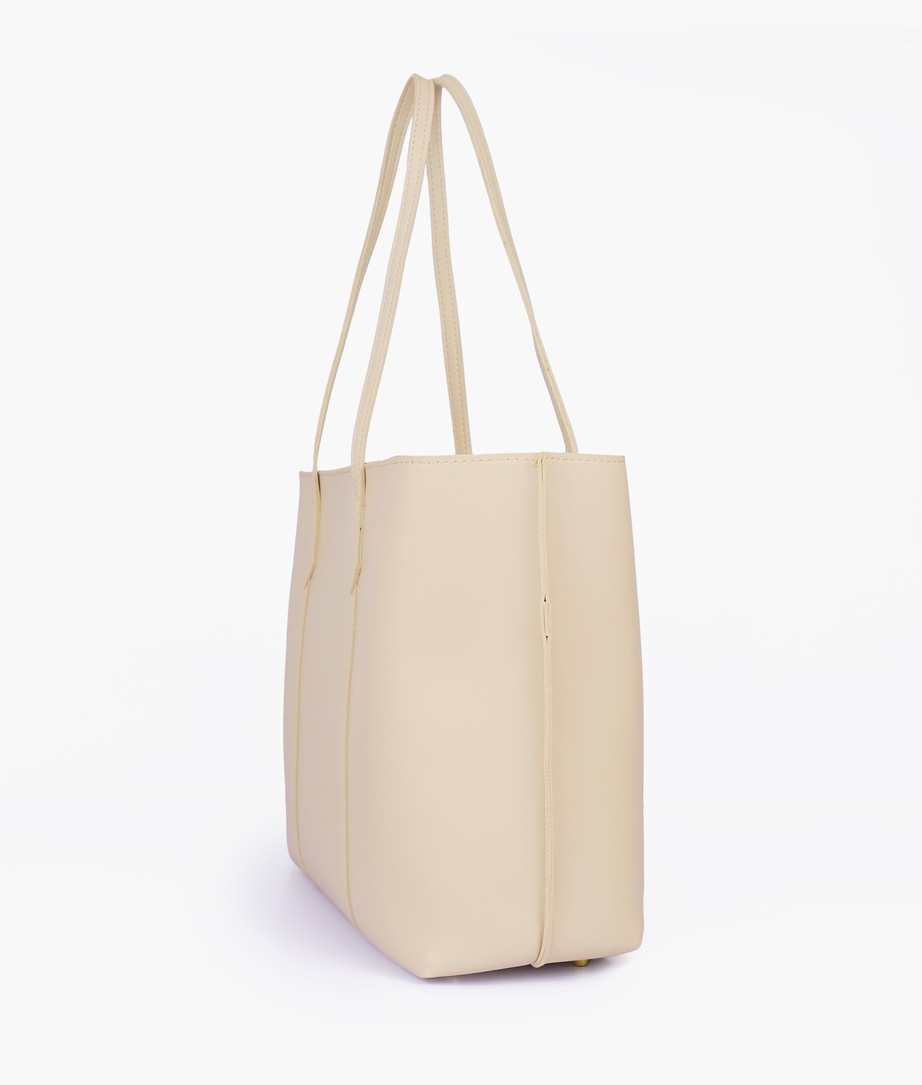 Off-white luxe everyday tote