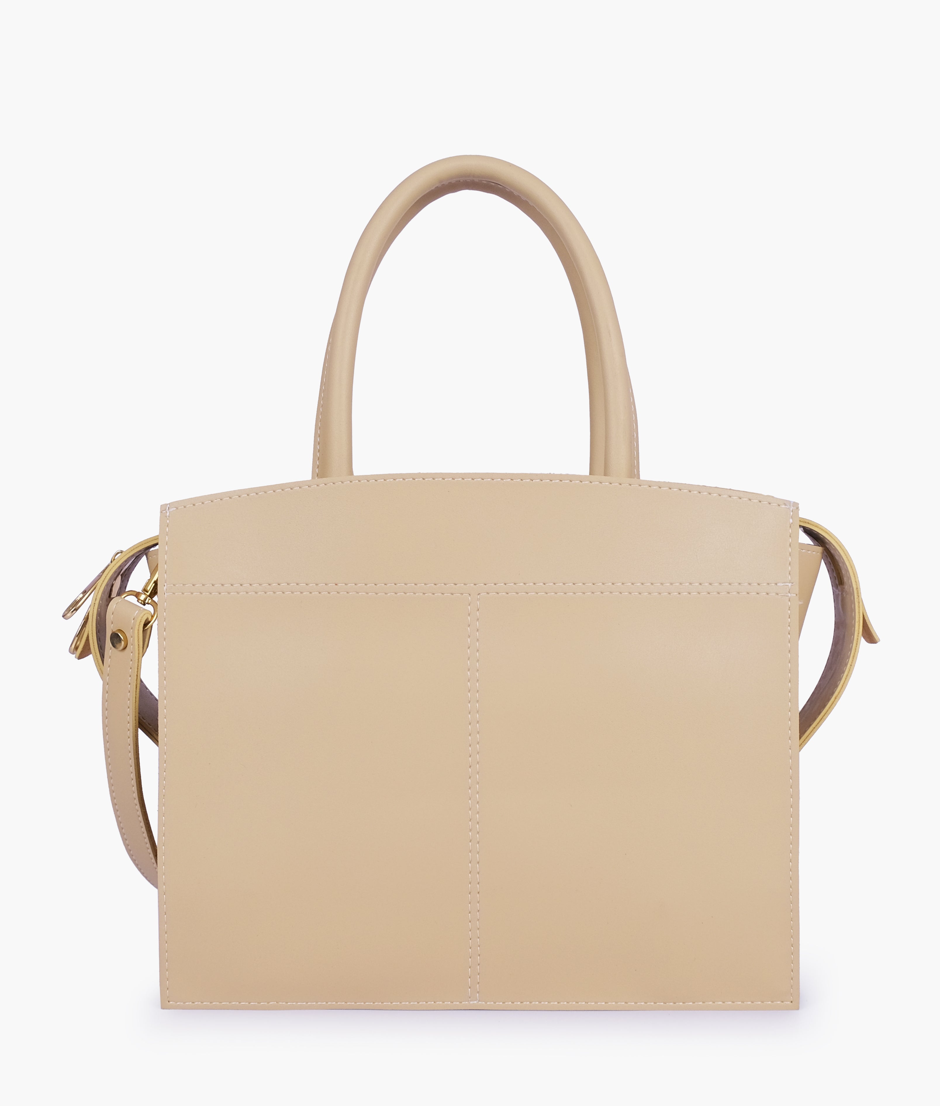 Off-white trapeze top-handle bag