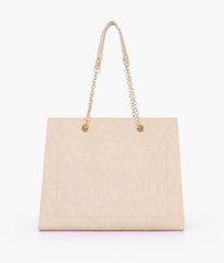 Off-white zig-zag pattern tote