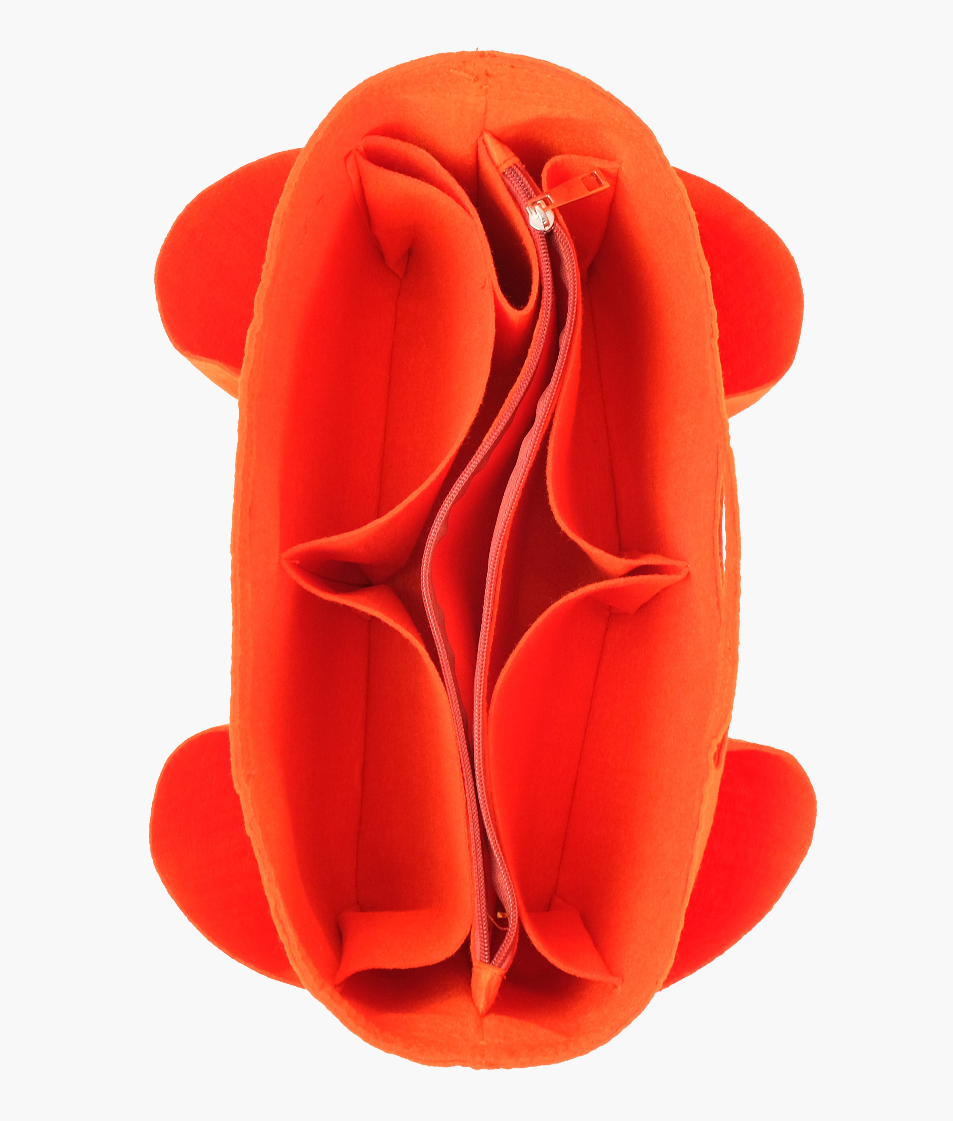 Orange felt organizer