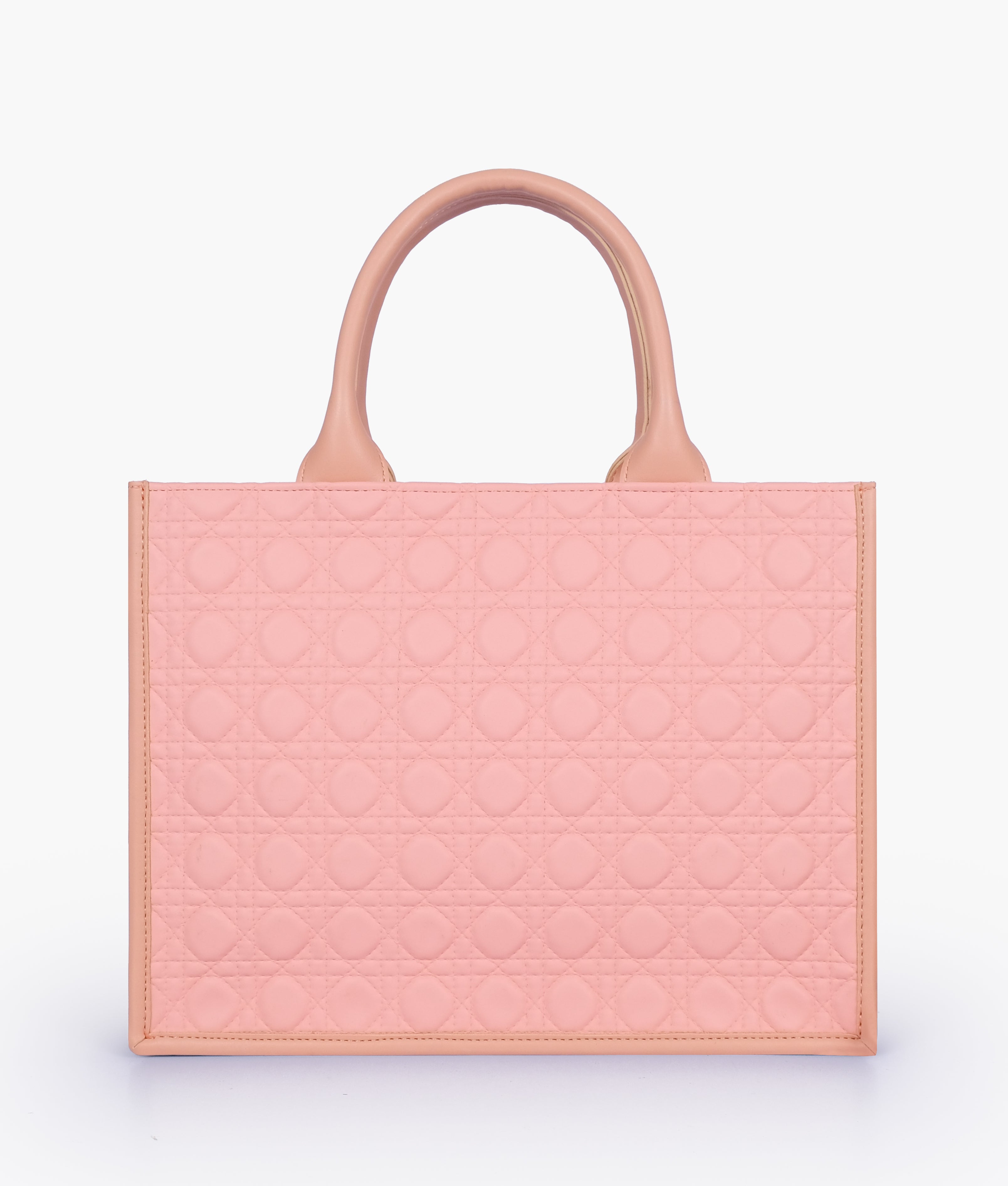 Peach box tote bag