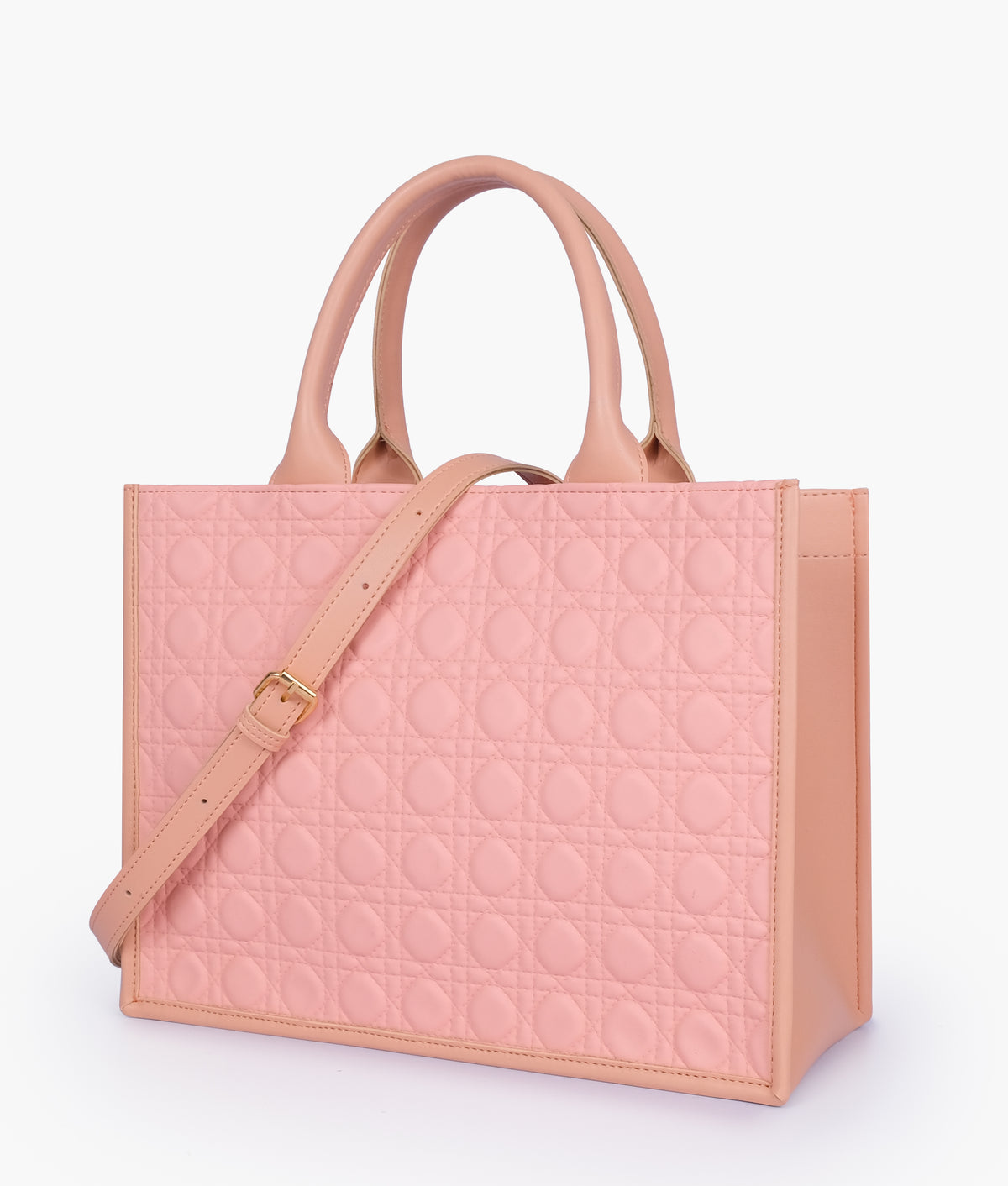 Peach box tote bag