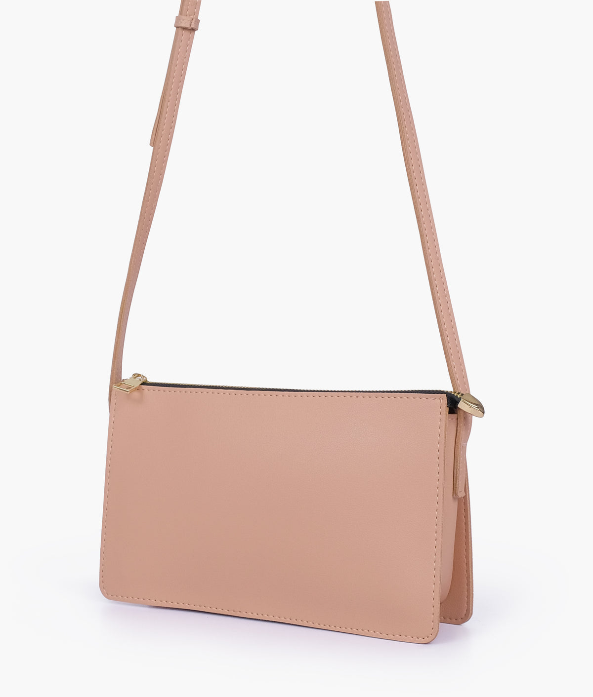 Peach flat purse