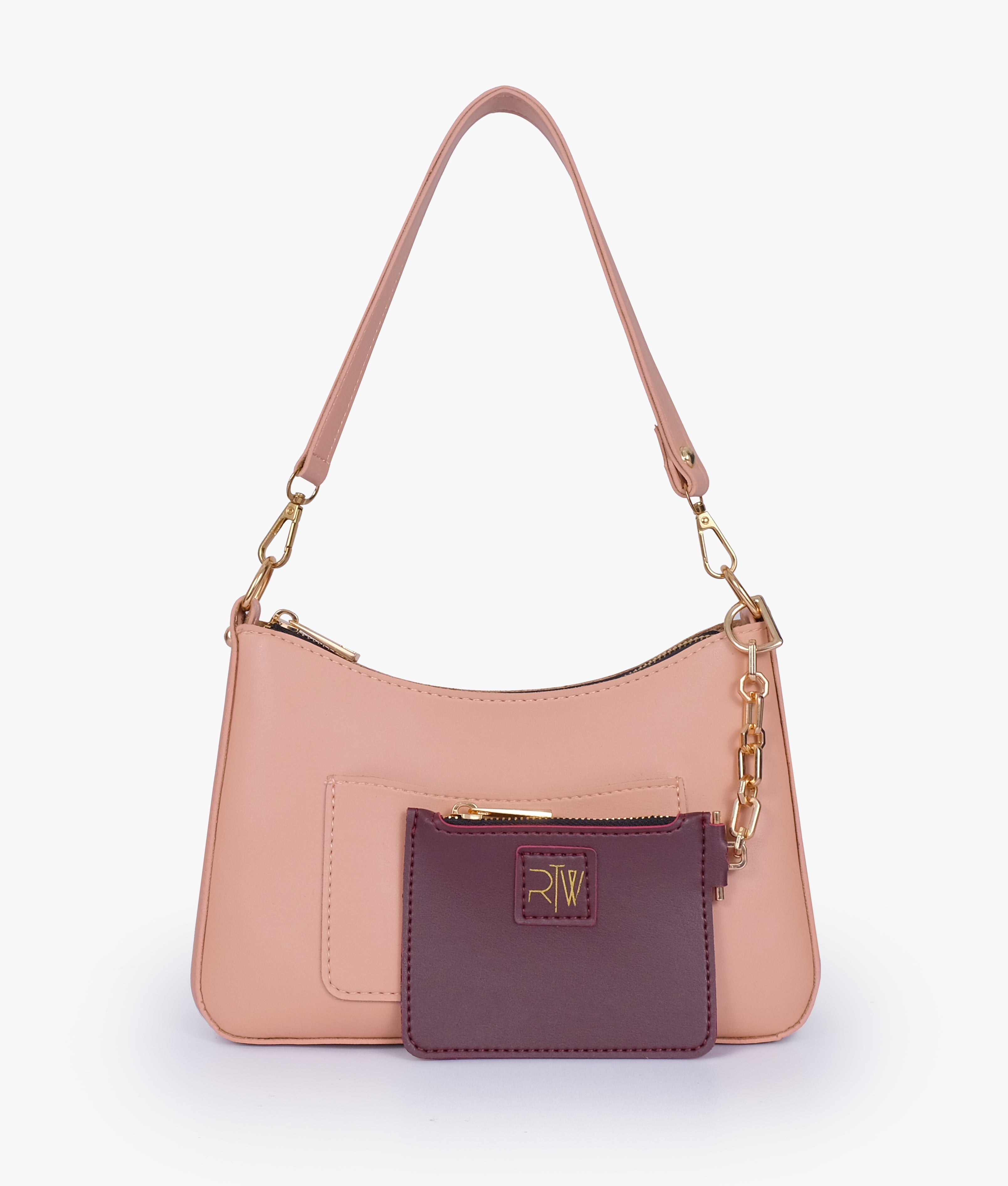 Peach hobo evening bag - Main Image