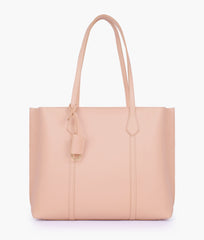 Peach luxe everyday tote