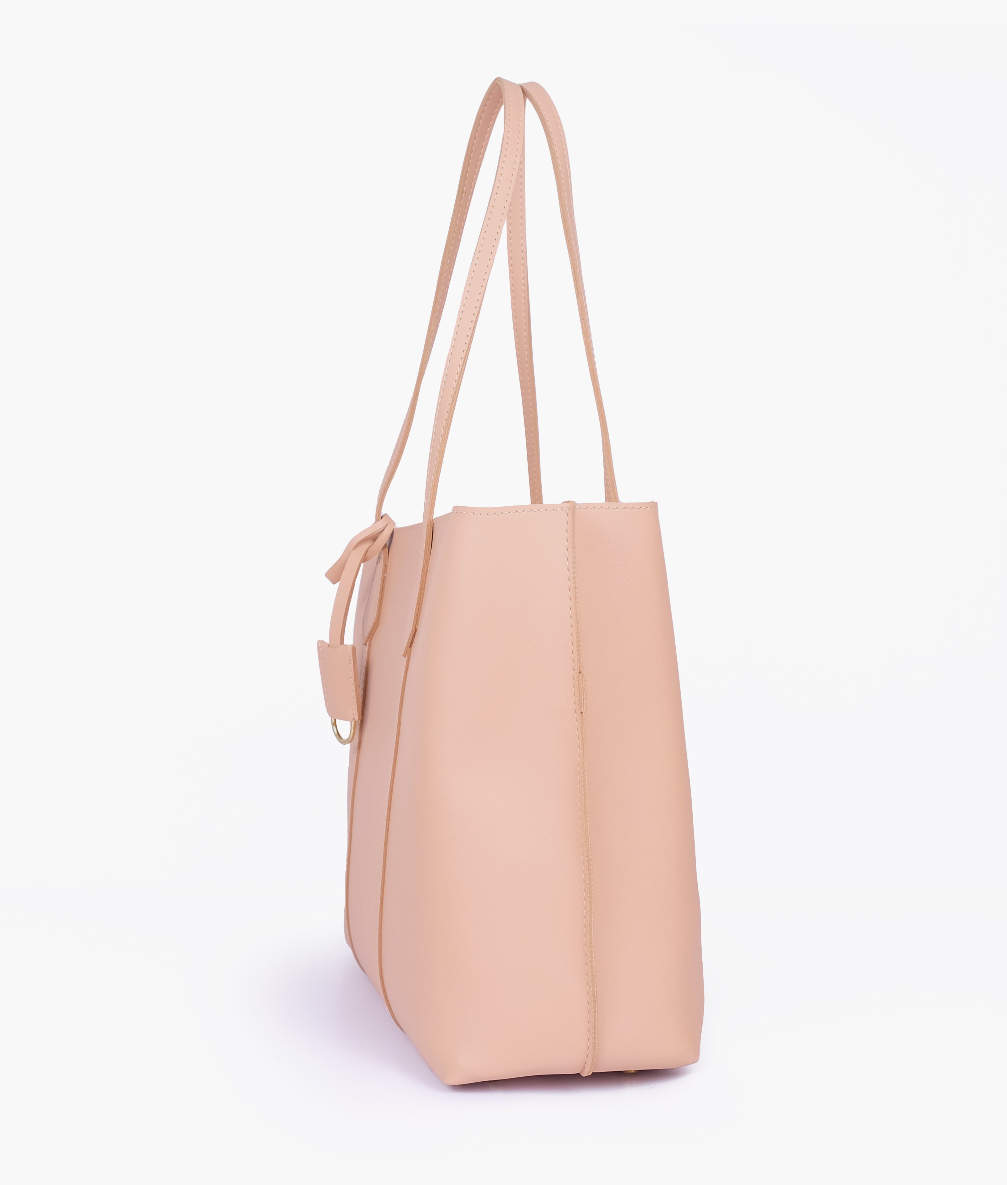 Peach luxe everyday tote