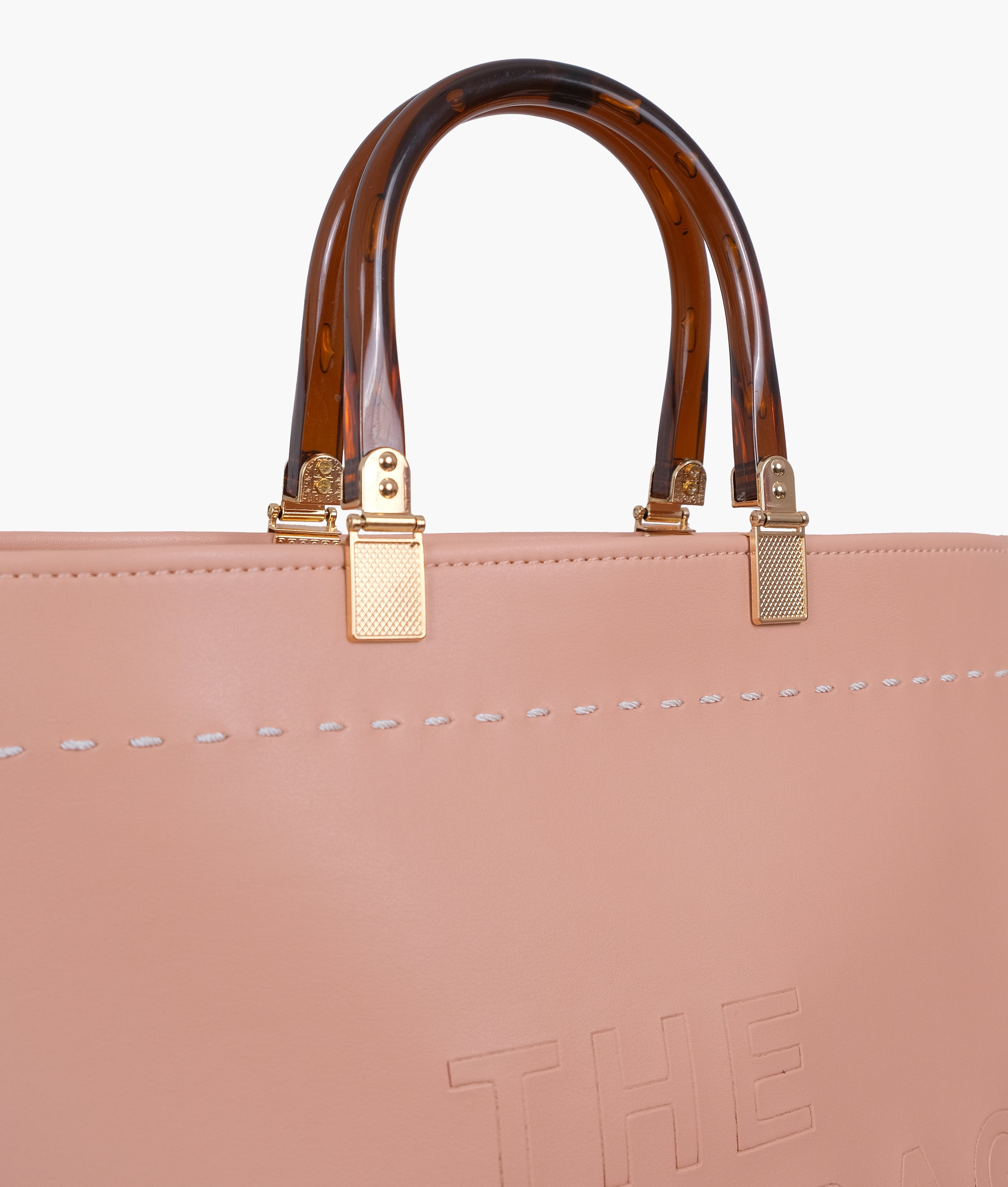 Peach signature tote bag