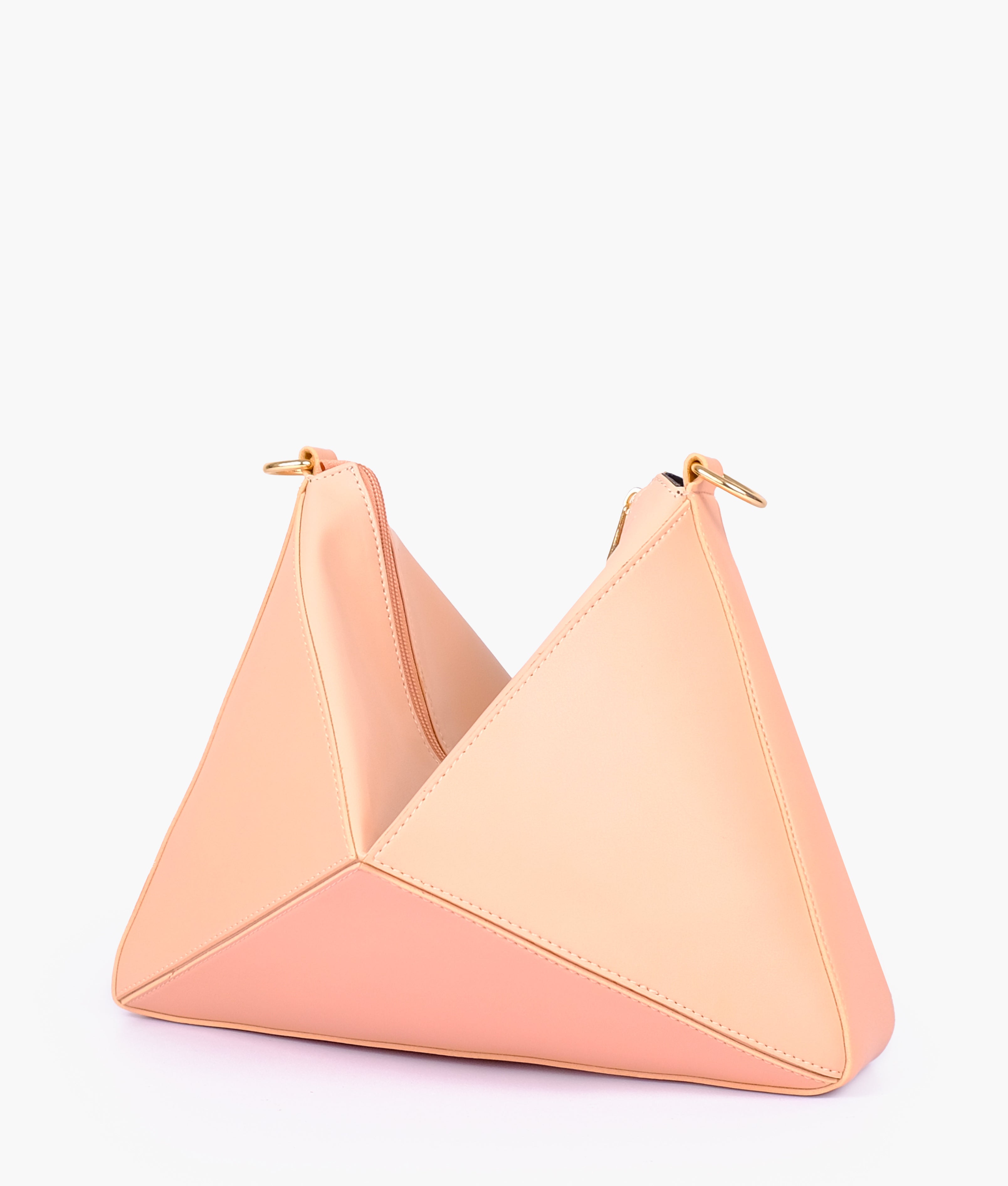 Peach triangle flex bag