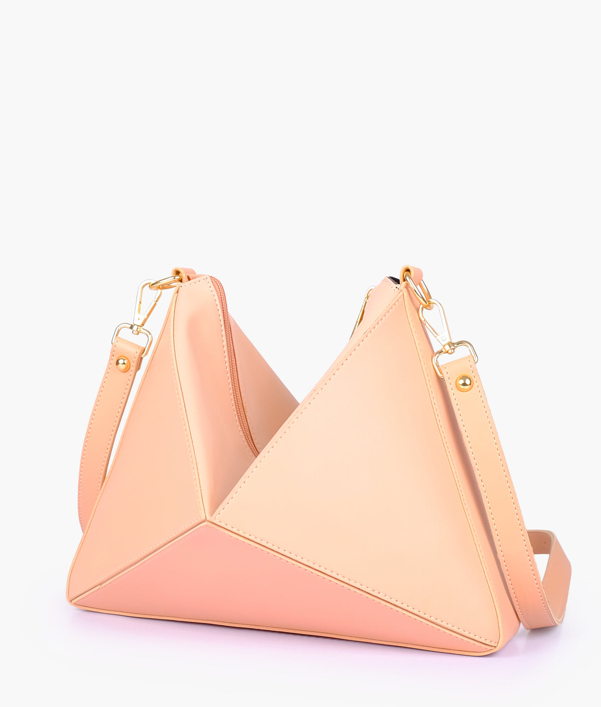 Peach triangle flex bag