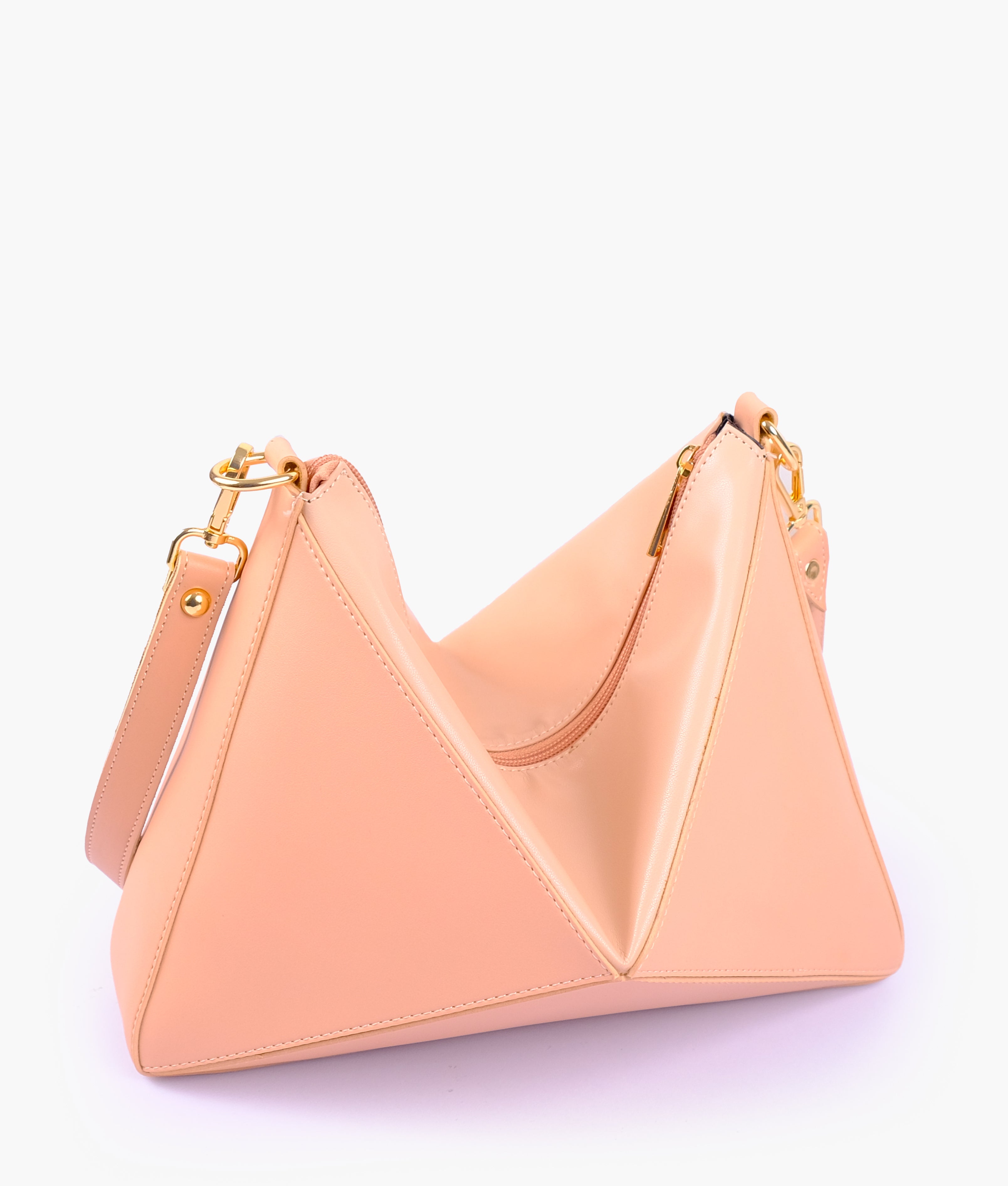 Peach triangle flex bag