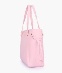 Pink minimalist tote