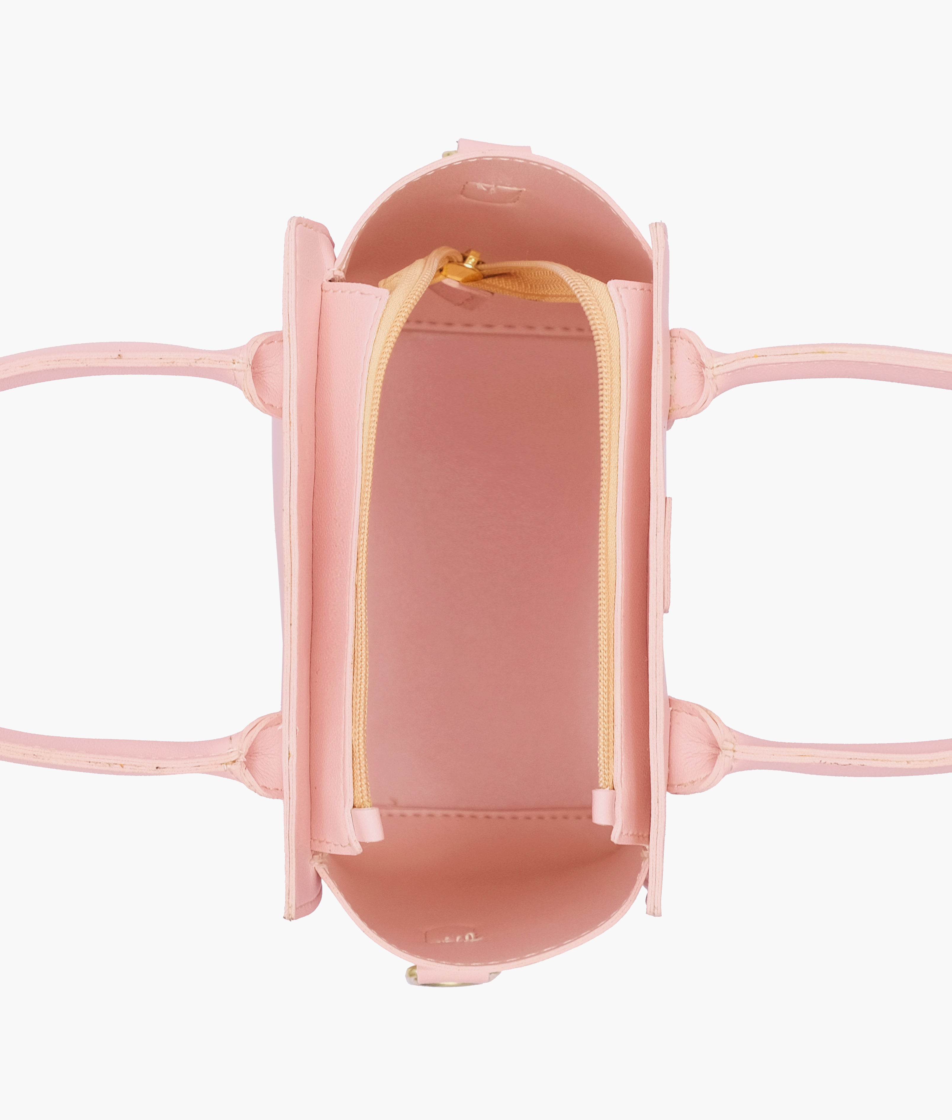 Pink top-handle mini handbag