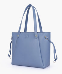 Sky blue minimalist tote