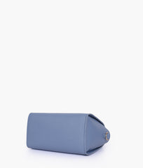 Sky blue top-handle mini handbag