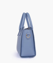 Sky blue top-handle mini handbag