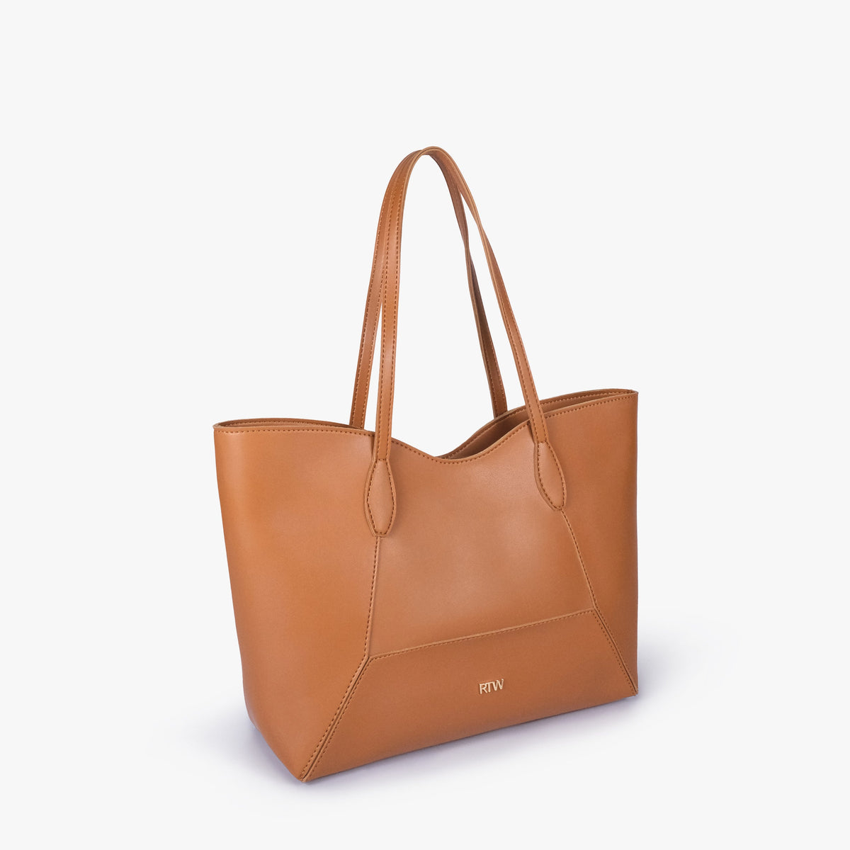 Tan Arc tote bag in three-quarter view