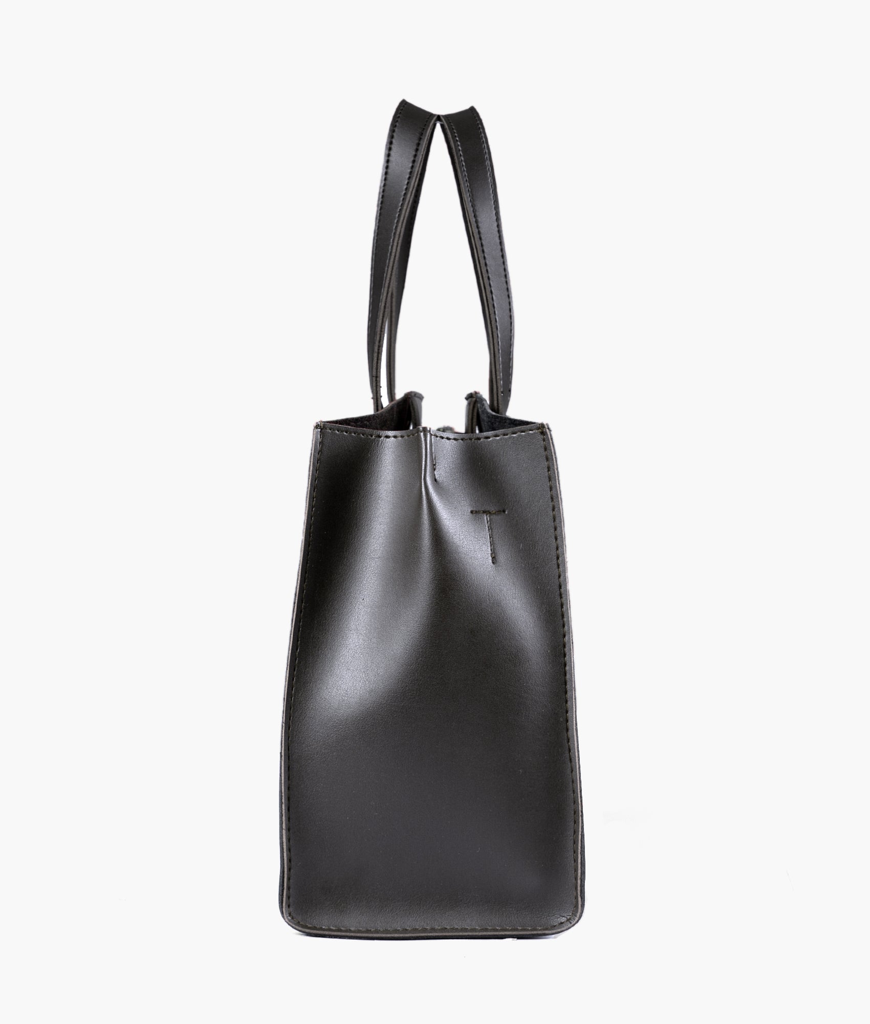 Black multi compartment satchel bag