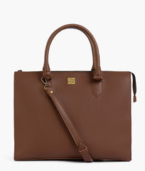 Brown workplace handbag