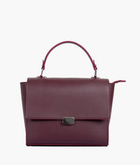 Burgundy mini messenger bag