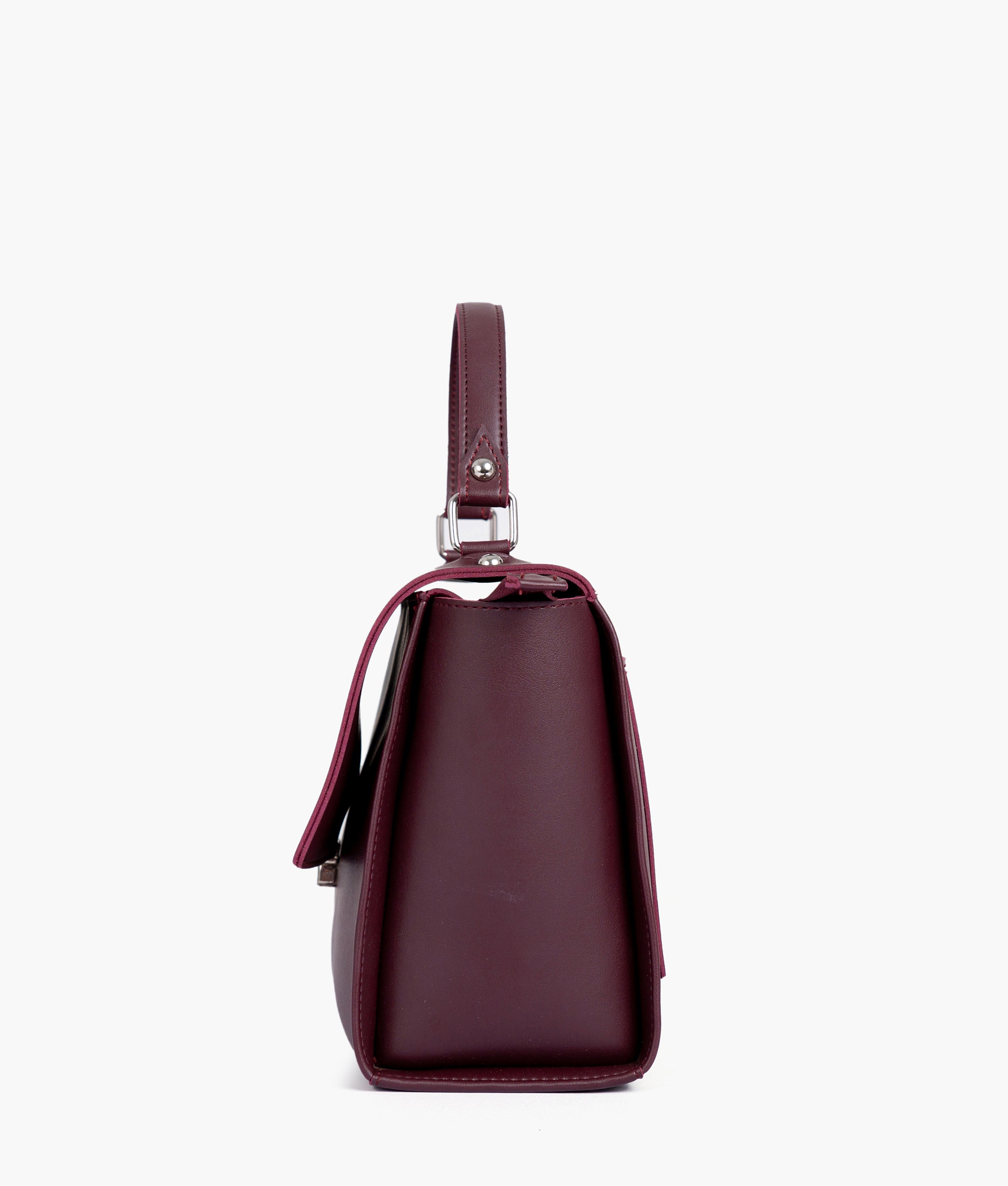 Burgundy mini messenger bag