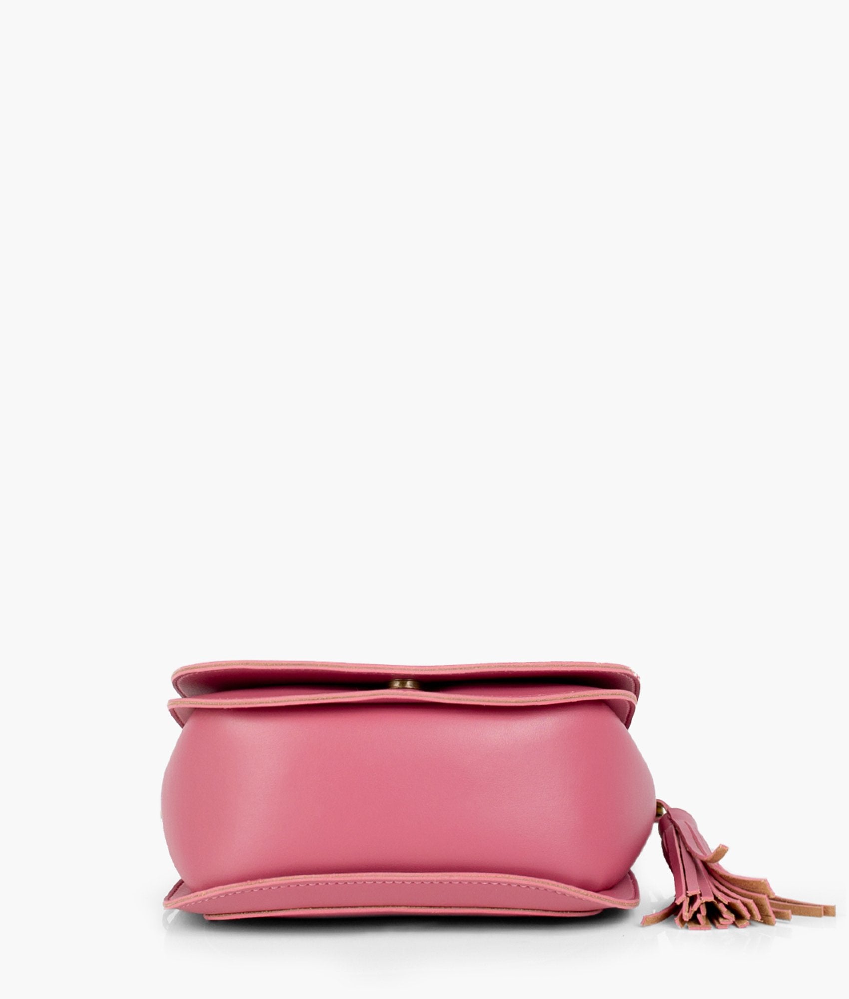 Pink foldover saddle bag