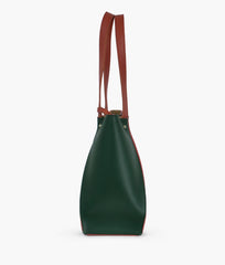Army green shopping tote bag