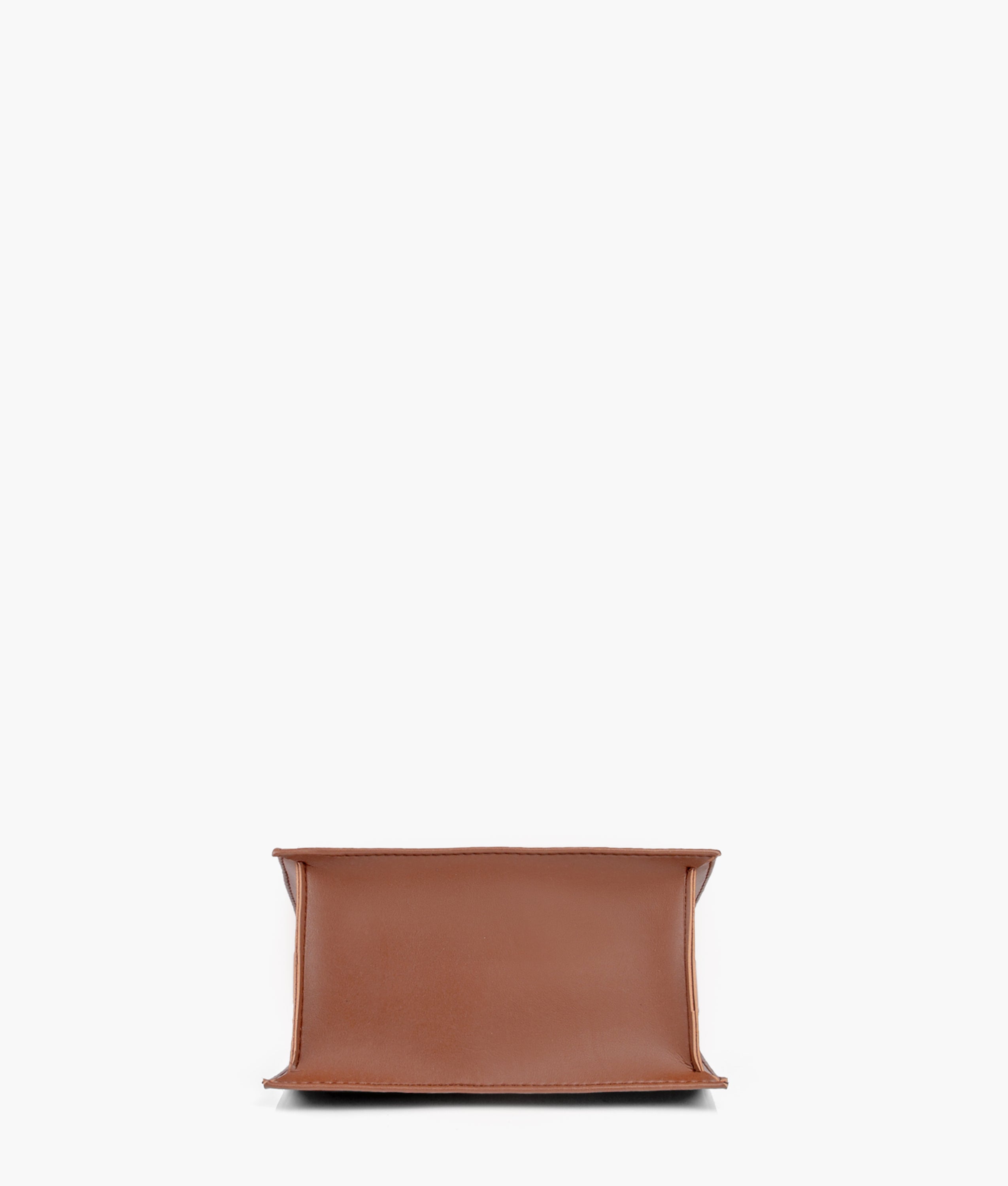 Brown mini cross-body bag