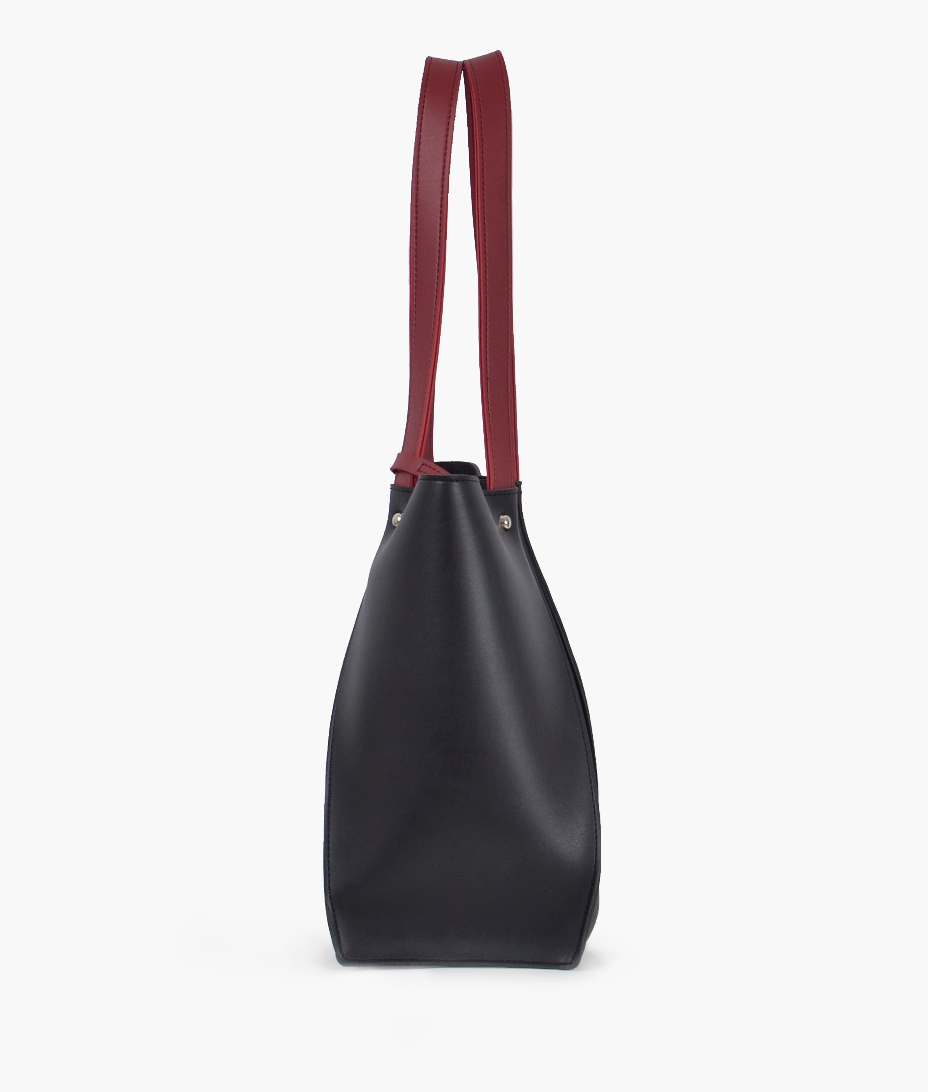 Black shopping tote bag