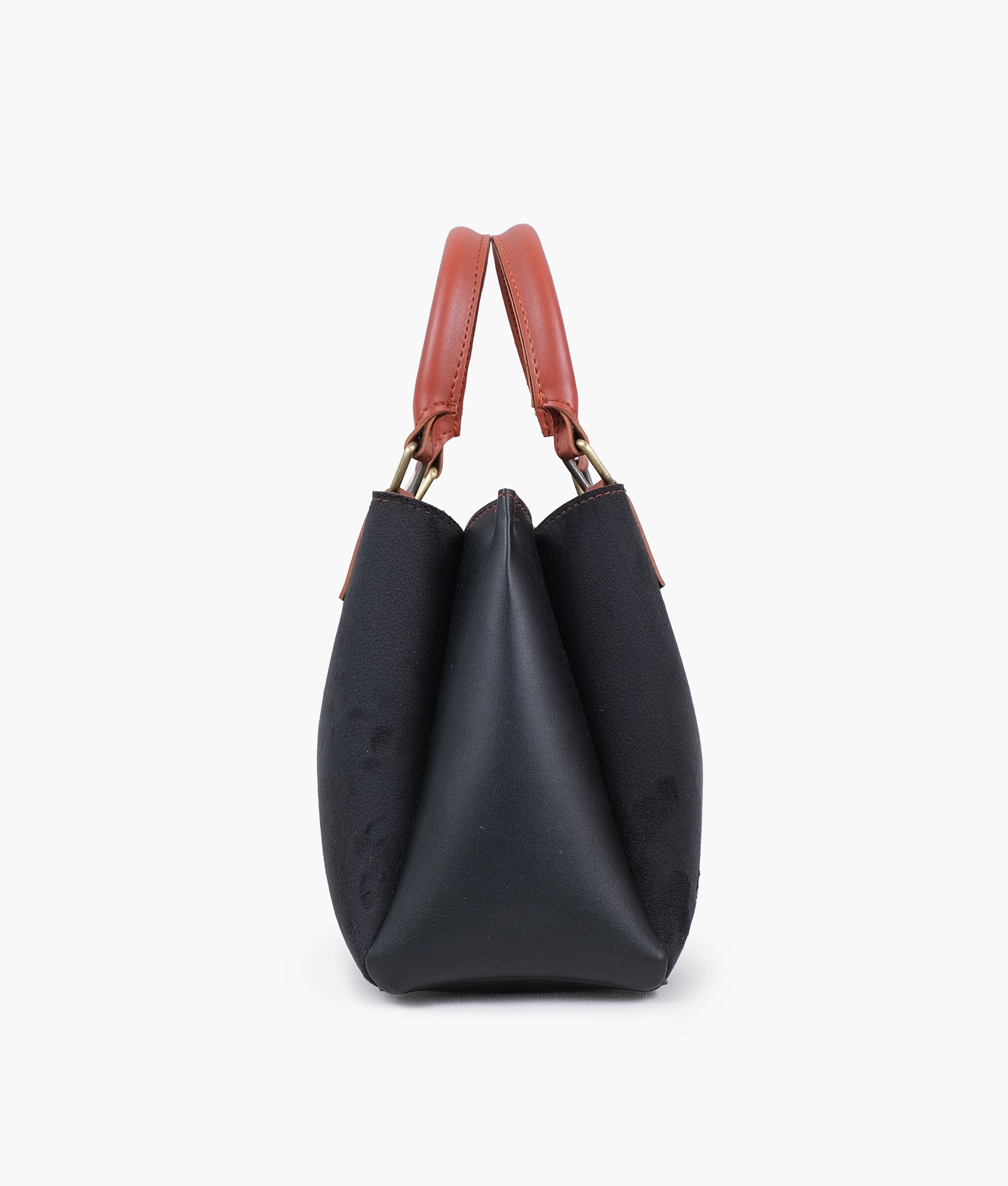 Black suede mini bag
