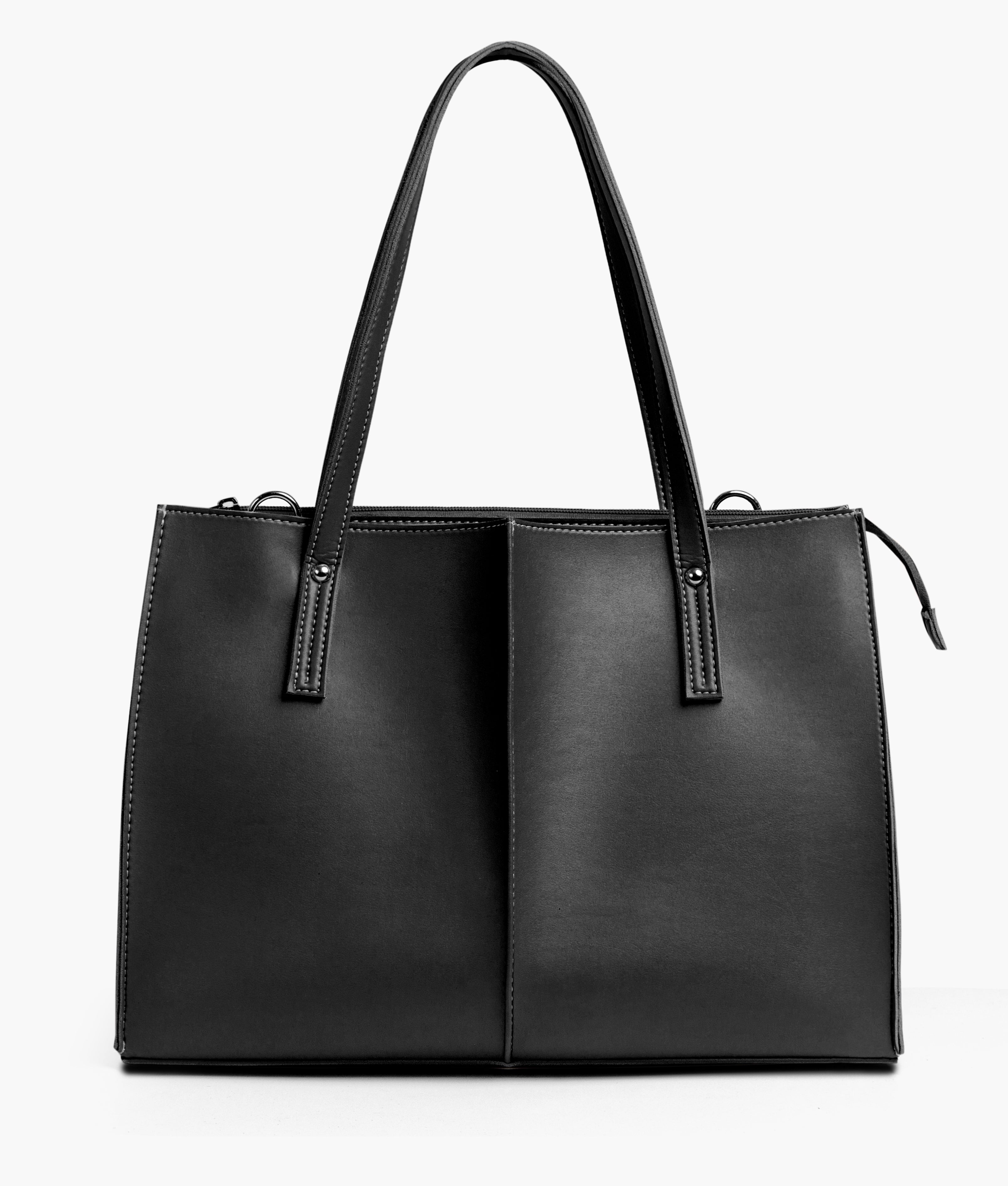Black work tote bag
