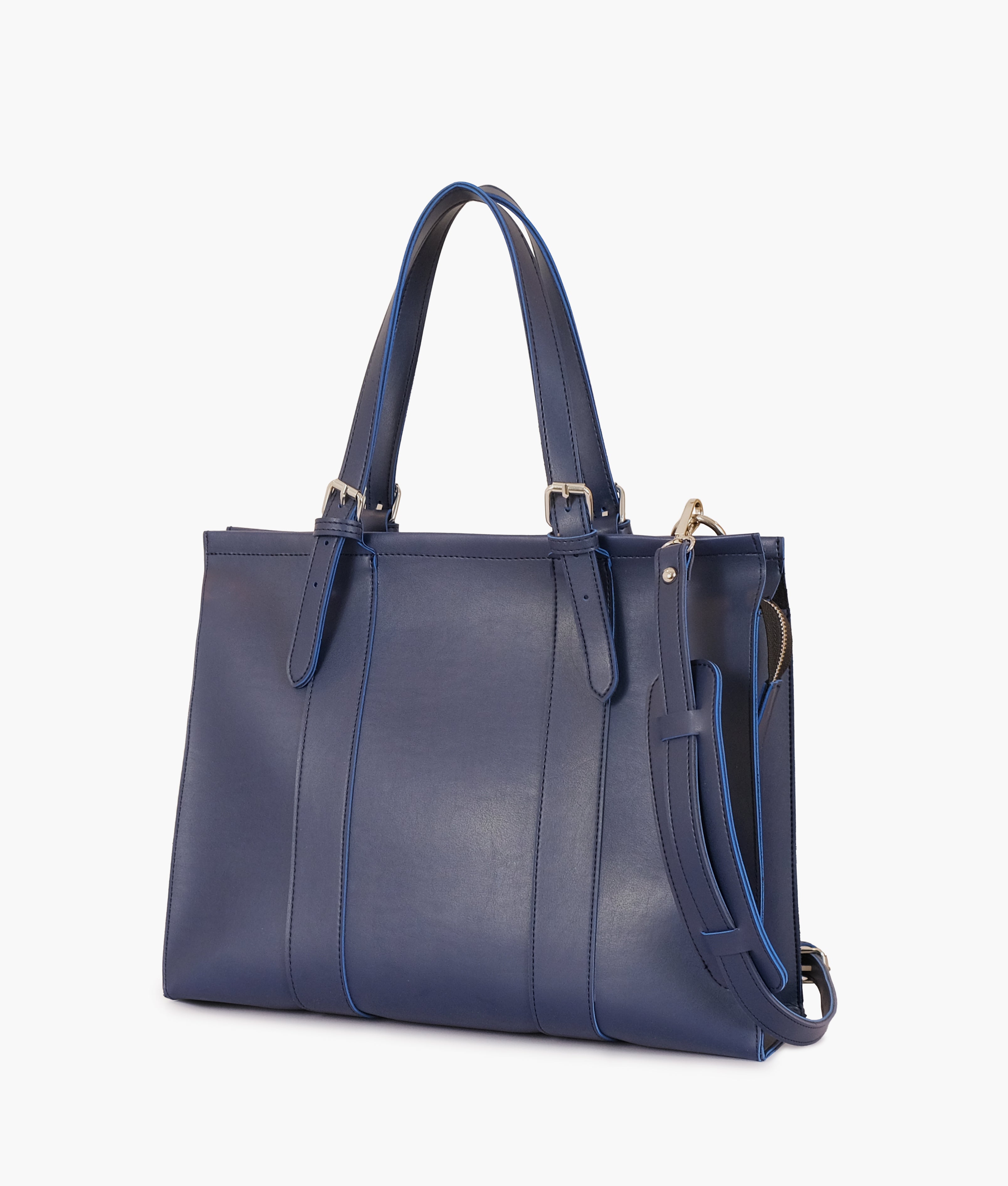 Blue laptop bag with sleeve